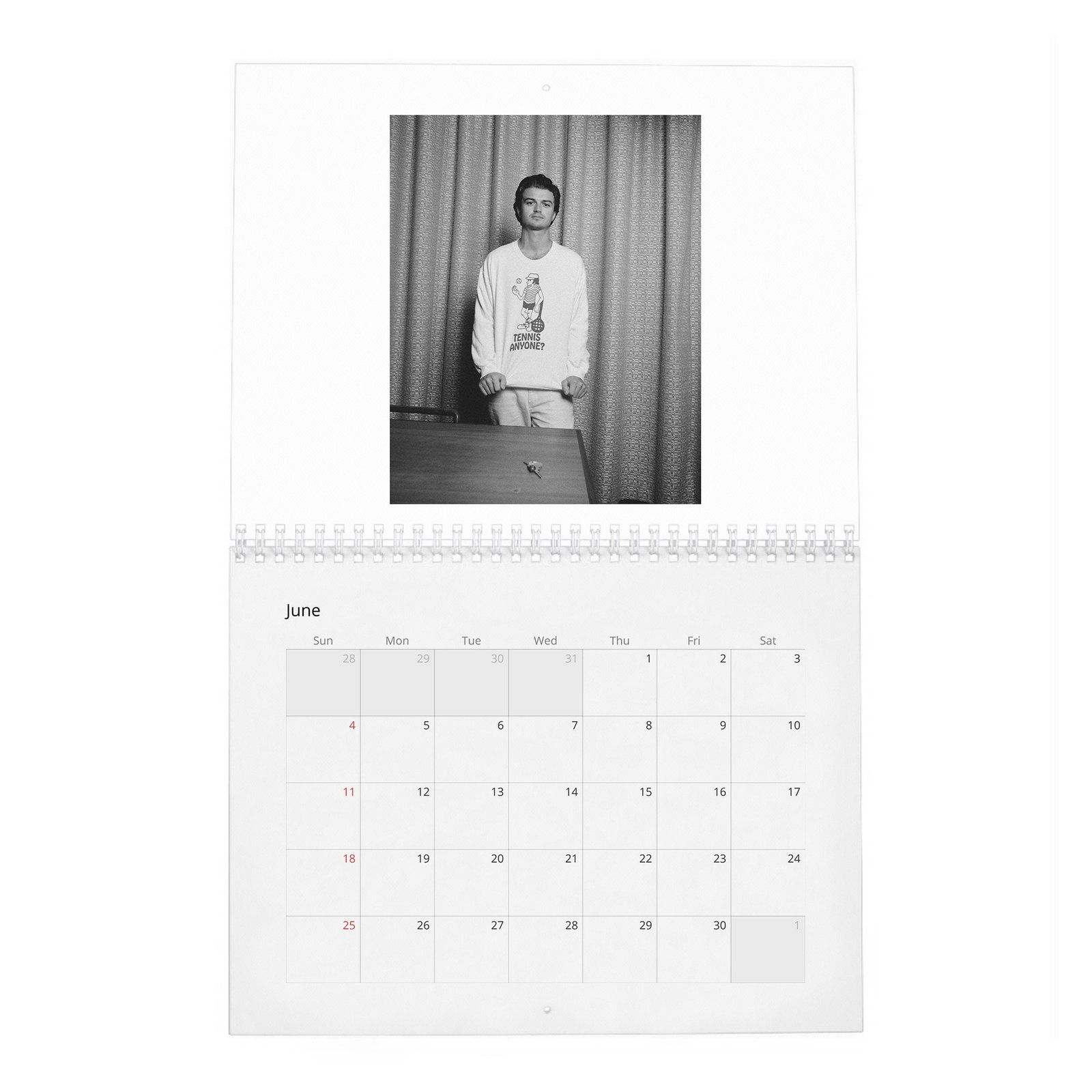 06 Joe Keery - Turning Expectations 2027 Wall Calendar