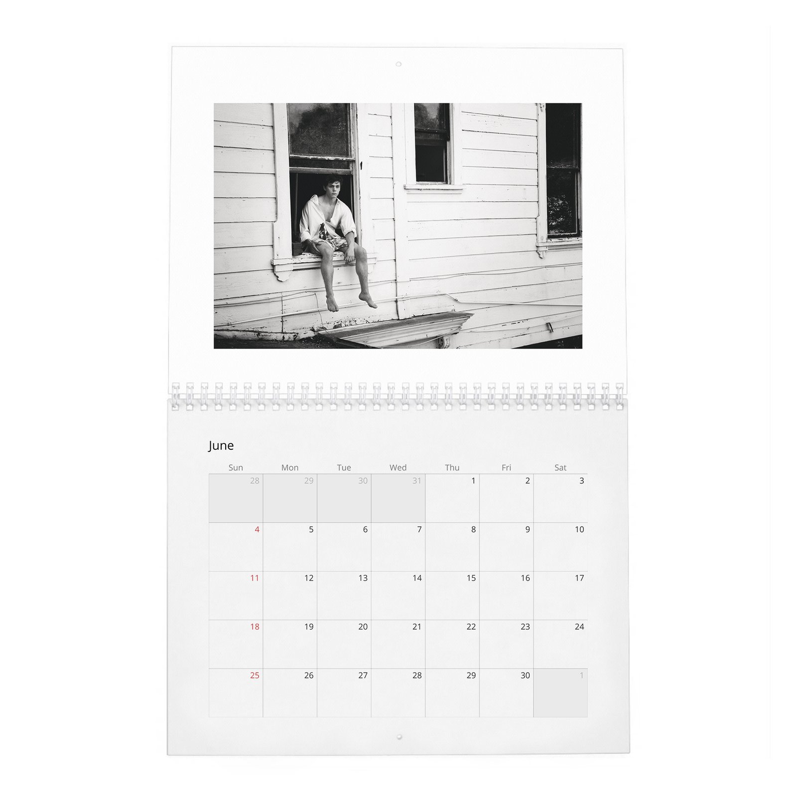06 Evan Peters - Flaunt 2027 Wall Calendar