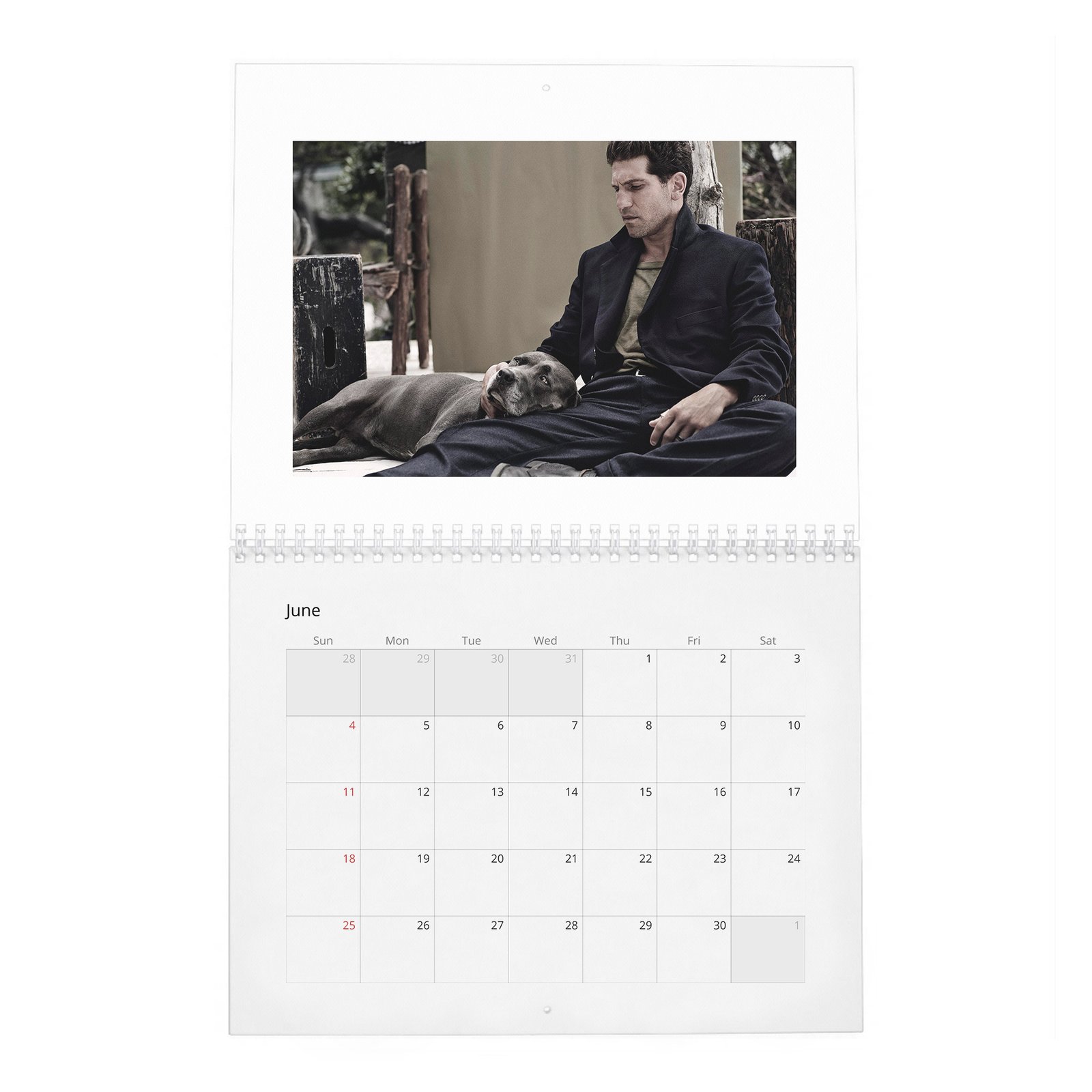 06 Jon Bernthal - Man On Fire 2027 Wall Calendar