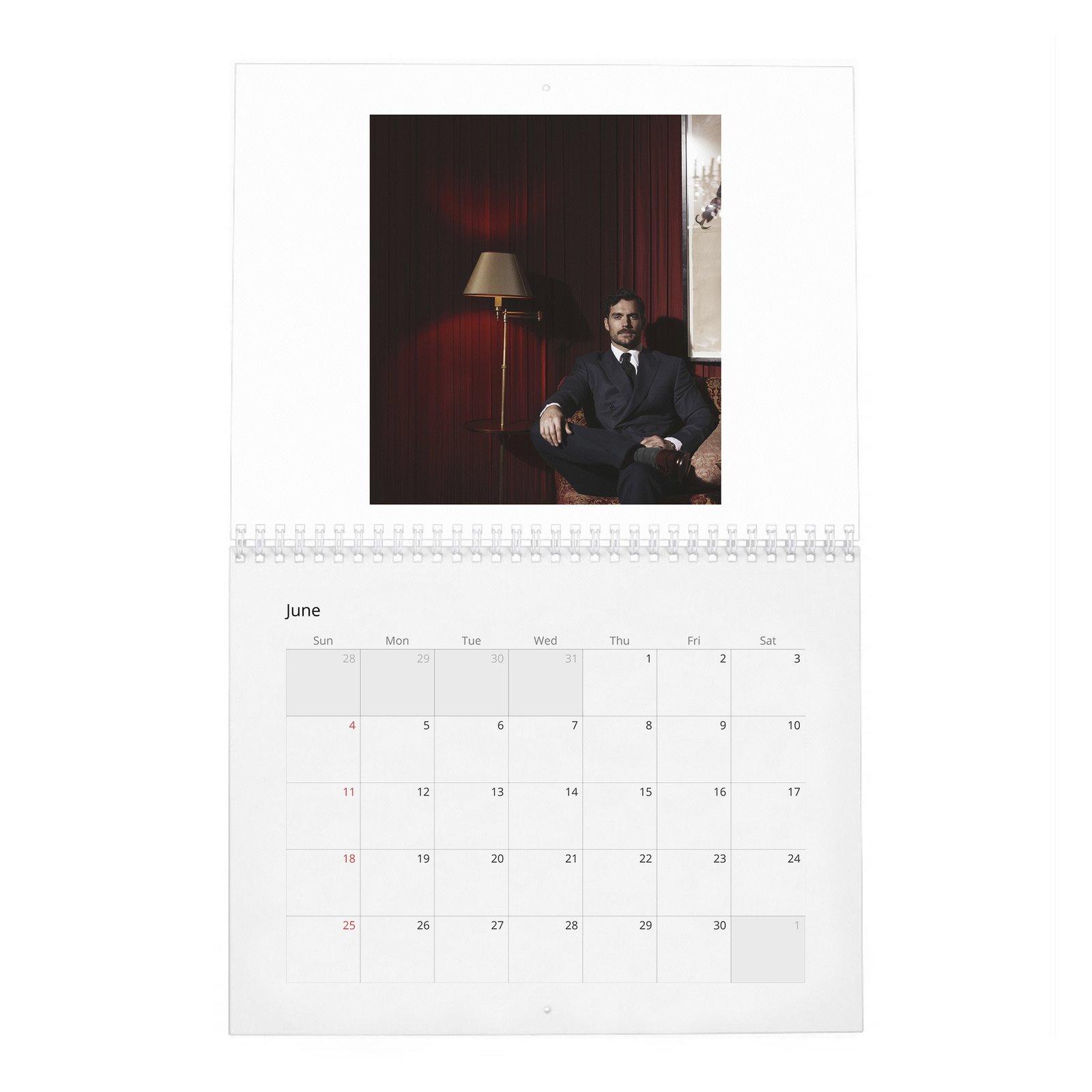 06 Henry Cavill - Poetic Justice 2027 Wall Calendar