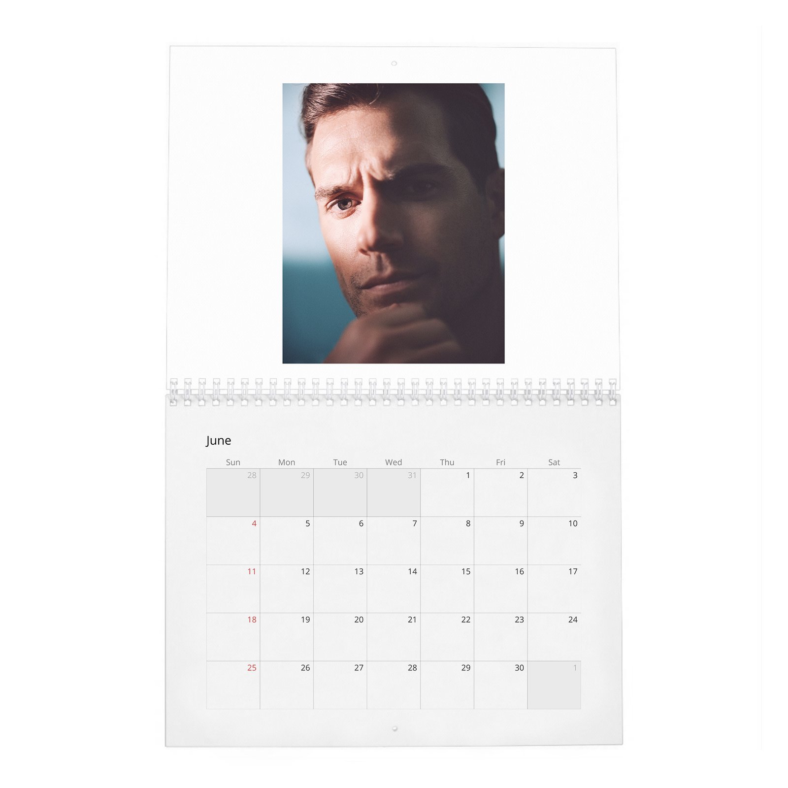 06 Henry Cavill - The Real Power Player 2027 Wall Calendar