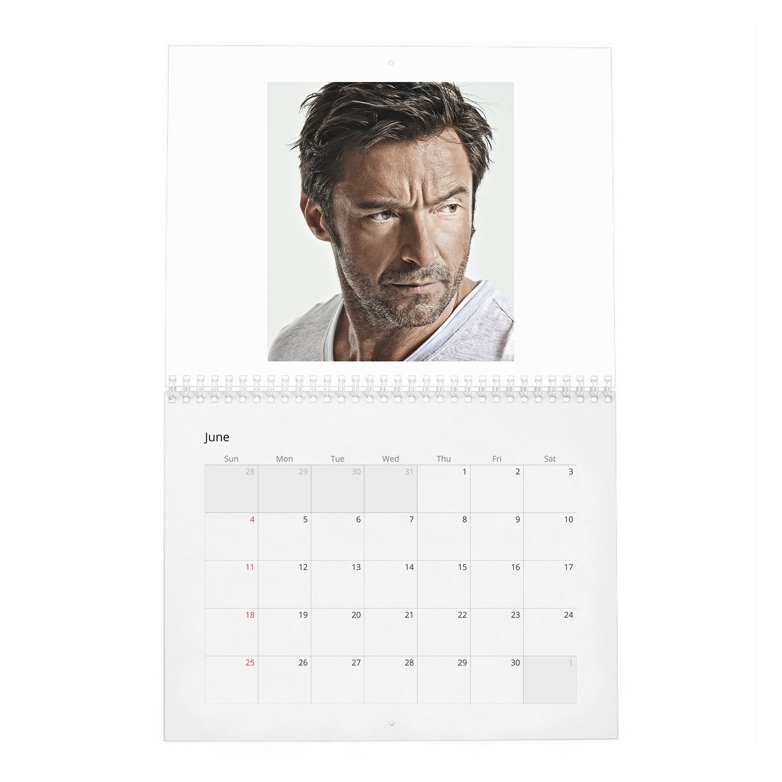 06 Hugh Jackman - There Is A Beast Inside 2027 Wall Calendar