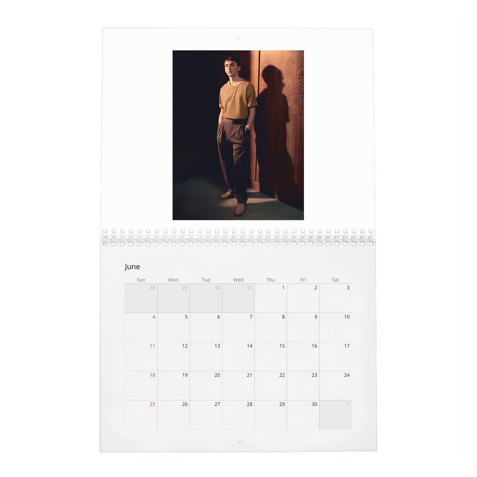 06 Isaac Hempstead Wright - Zoo 2027 Wall Calendar