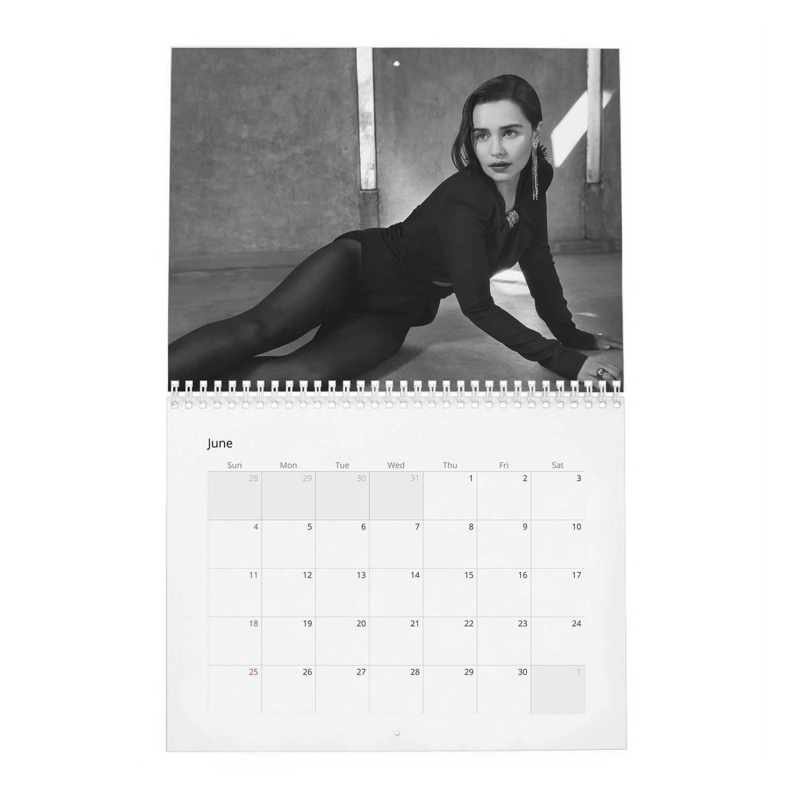 06 (2) Emilia Clarke - Flaunt 2027 Wall Calendar
