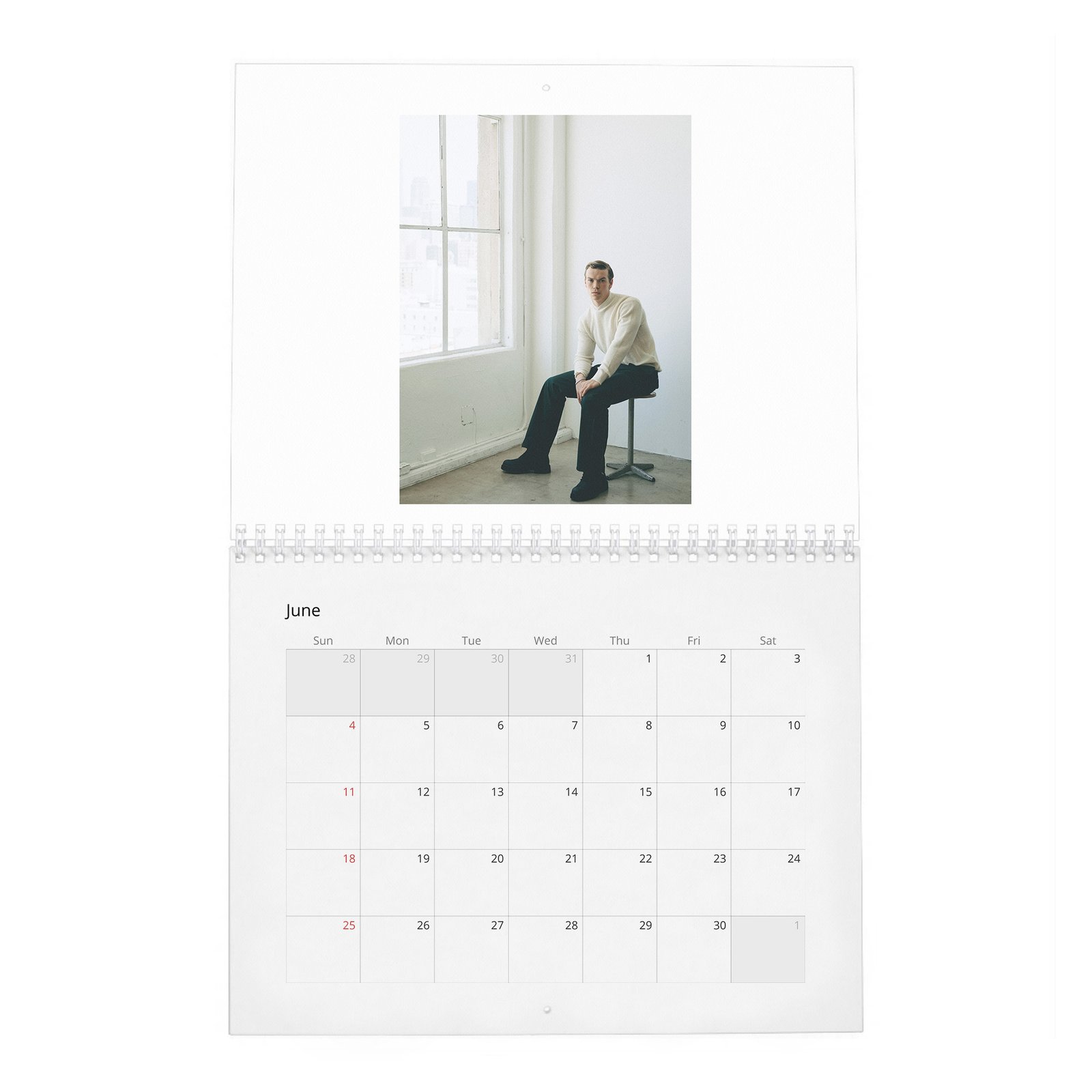 06 Will Poulter - Laterals 2027 Wall Calendar