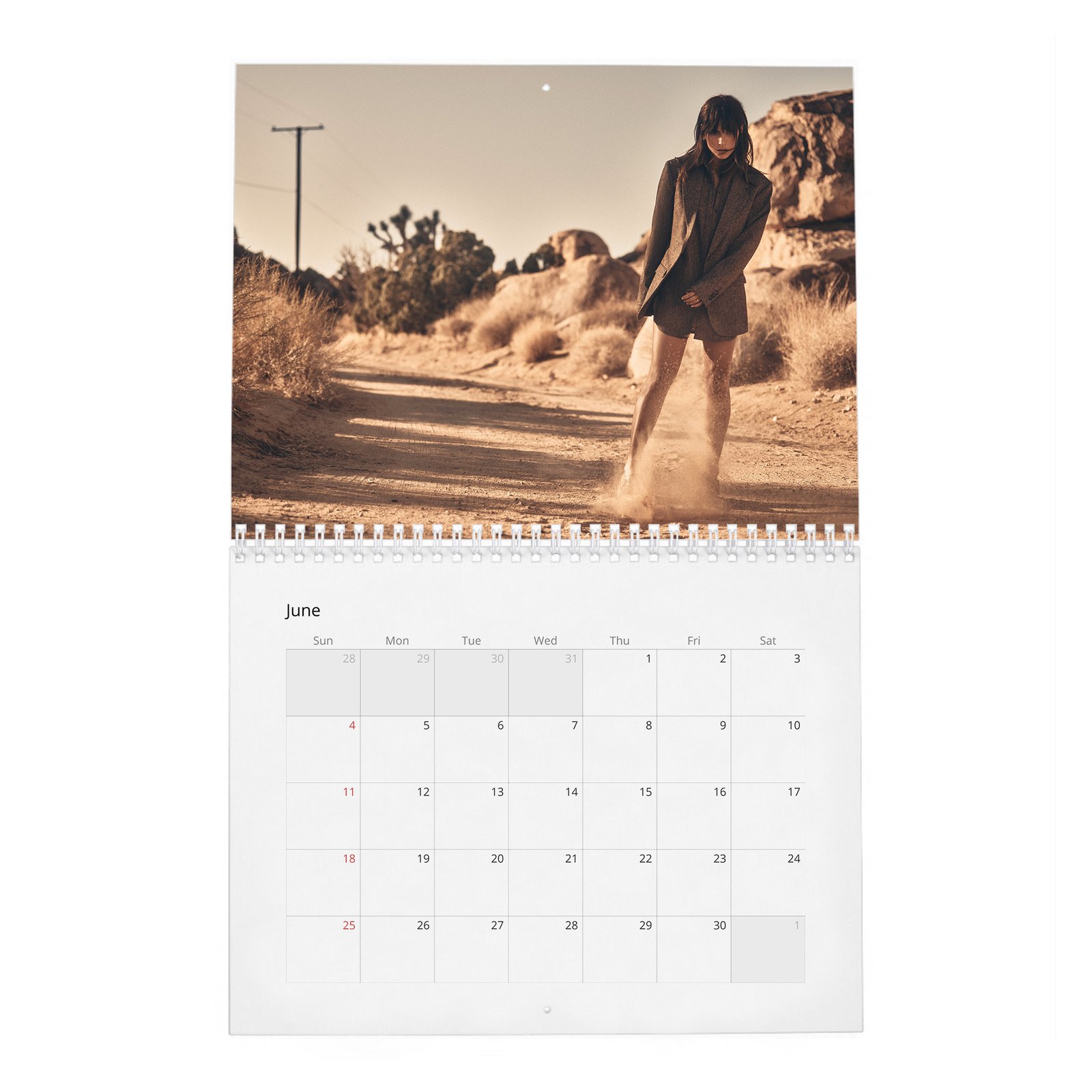 06 Adria Arjona - Flaunt 2027 Wall Calendar