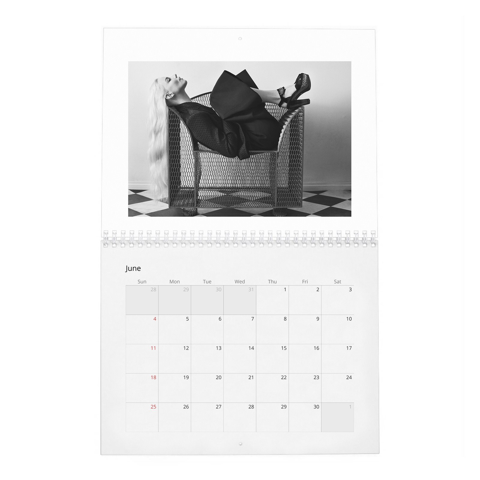 06 Anya Taylor-Joy - Platinum Queen 2027 Wall Calendar