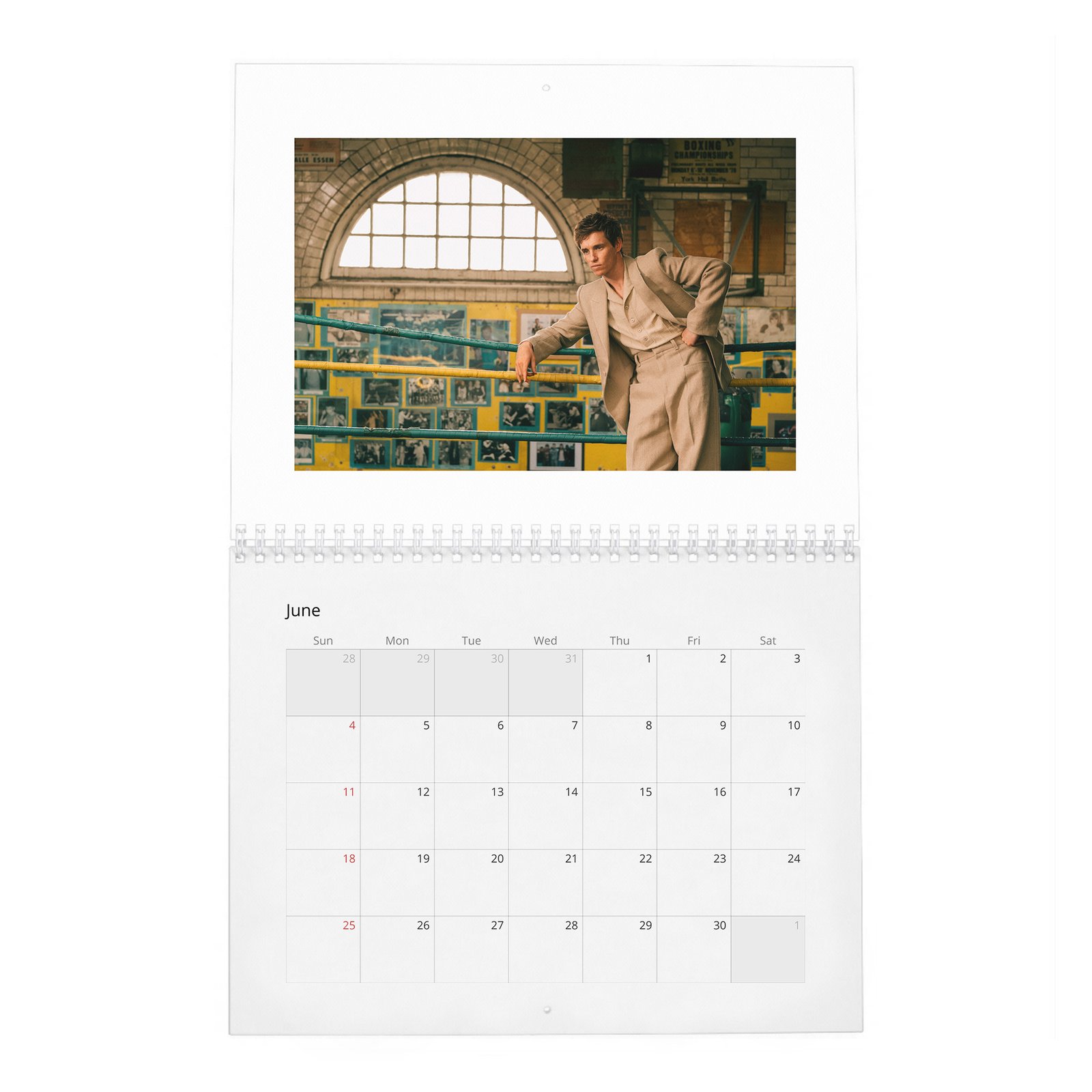 06 Eddie Redmayne - Rare Talent 2027 Wall Calendar