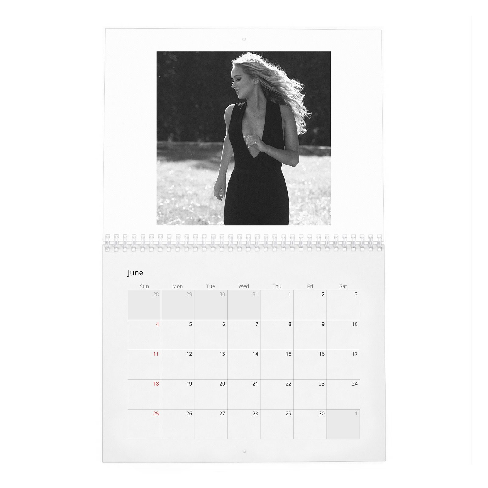 06 Jennifer Lawrence - Does It Her Way 2027 Wall Calendar