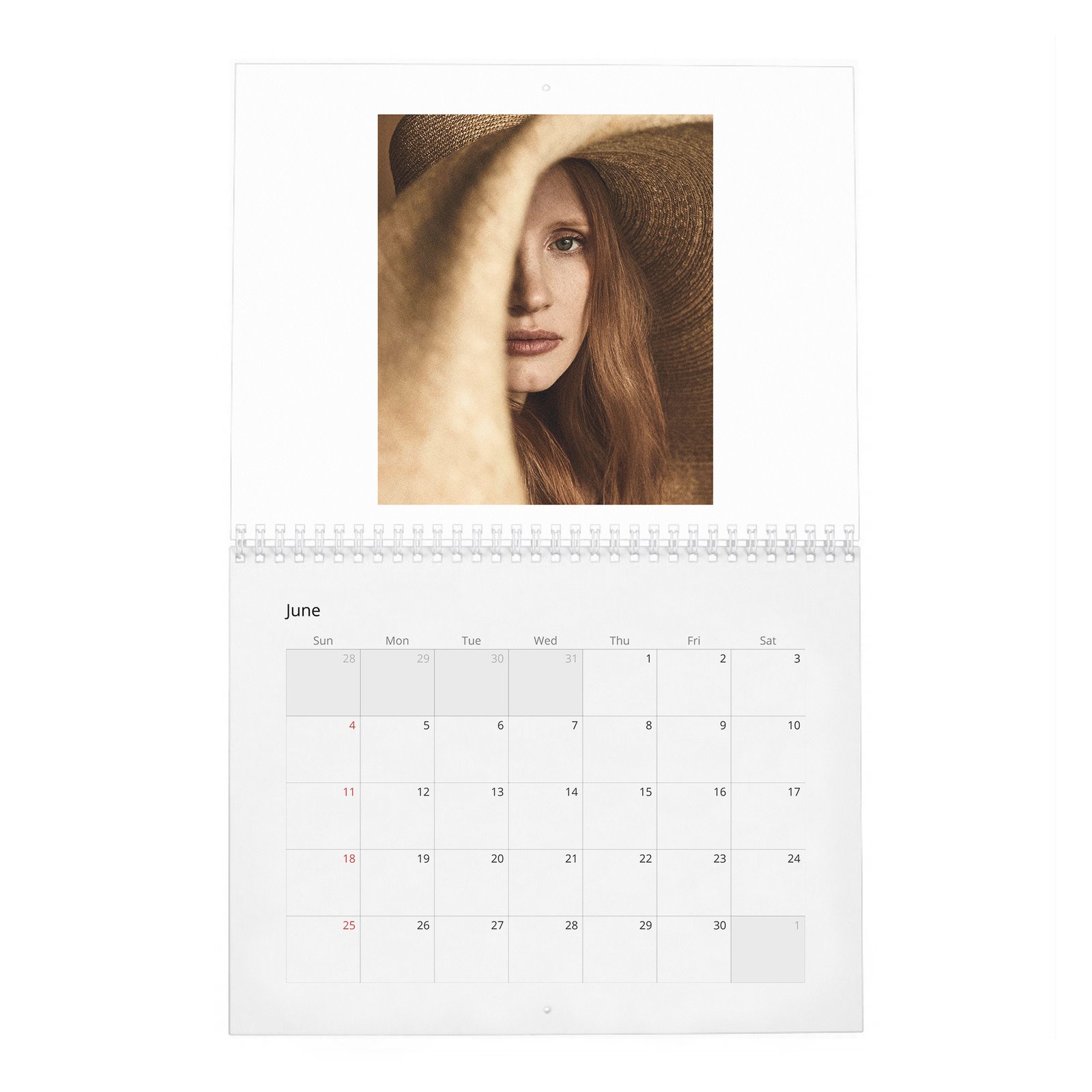 06 Jessica Chastain - Talent And Legend 2027 Wall Calendar