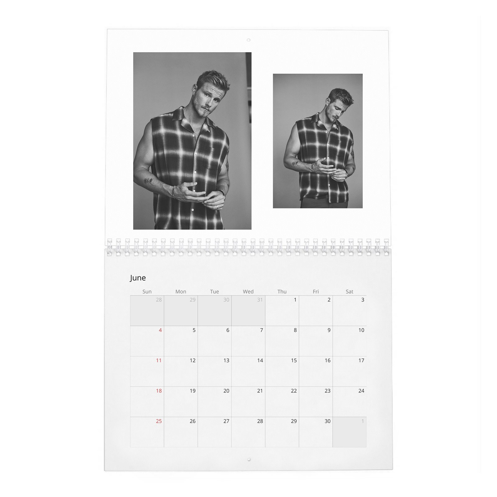 06 Alexander Ludwig - Lucky In Love 2027 Wall Calendar