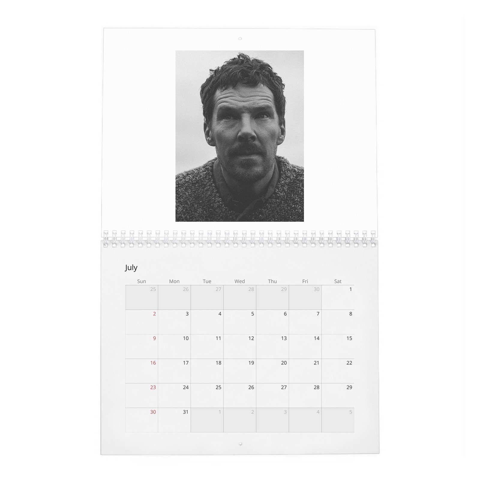 07 Benedict Cumberbatch - Monsters Among Us 2027 Wall Calendar