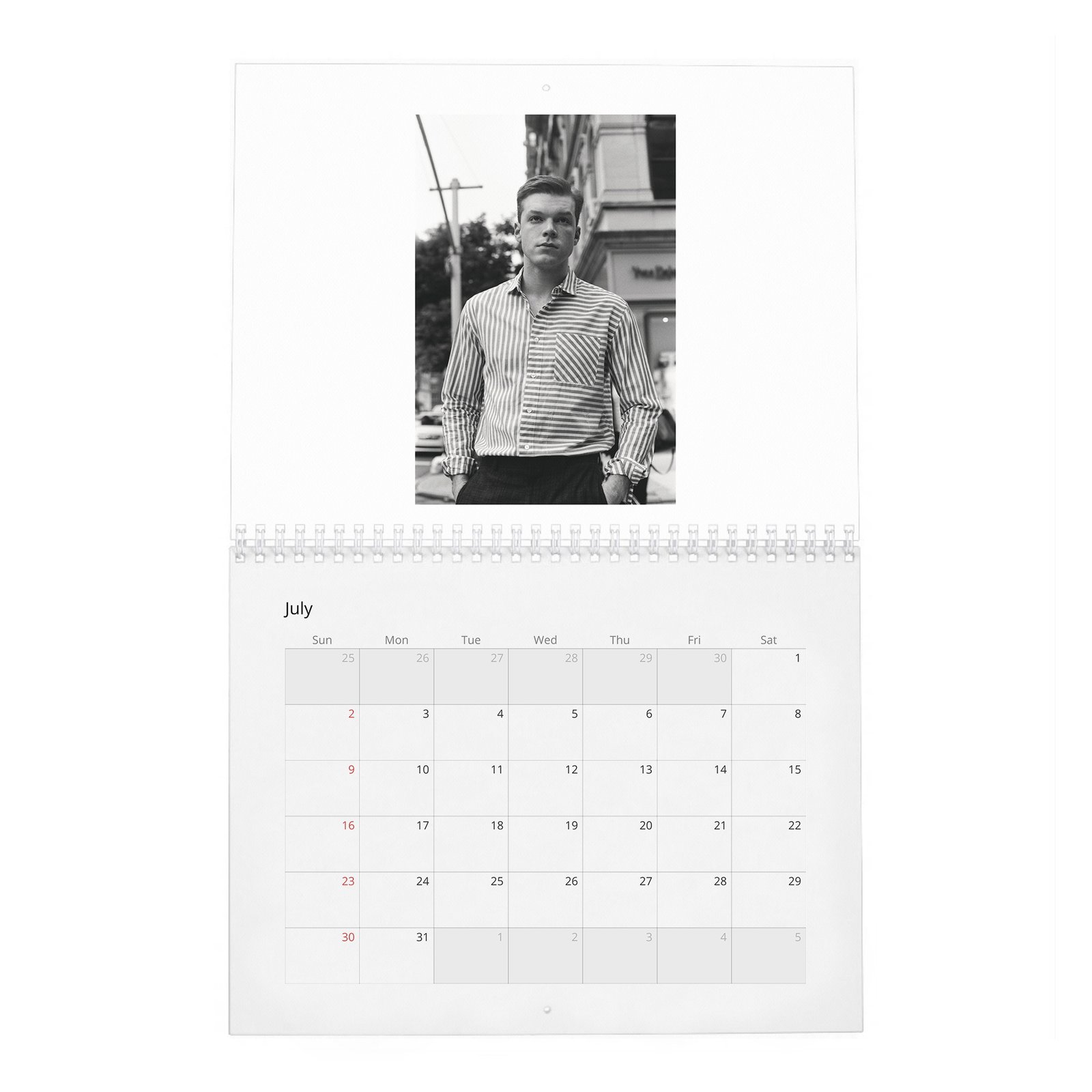 07 Cameron Monaghan - Pibe 2027 Wall Calendar