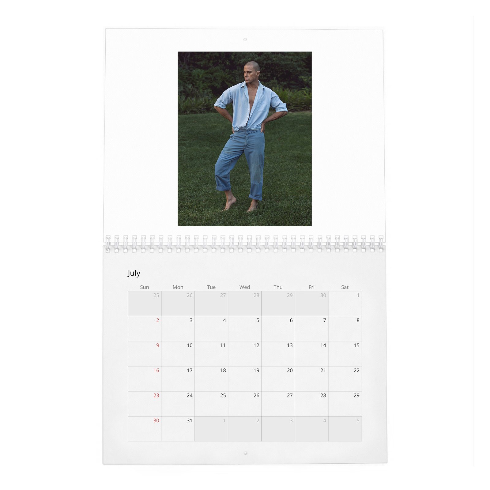 07 Channing Tatum - Second Act 2027 Wall Calendar
