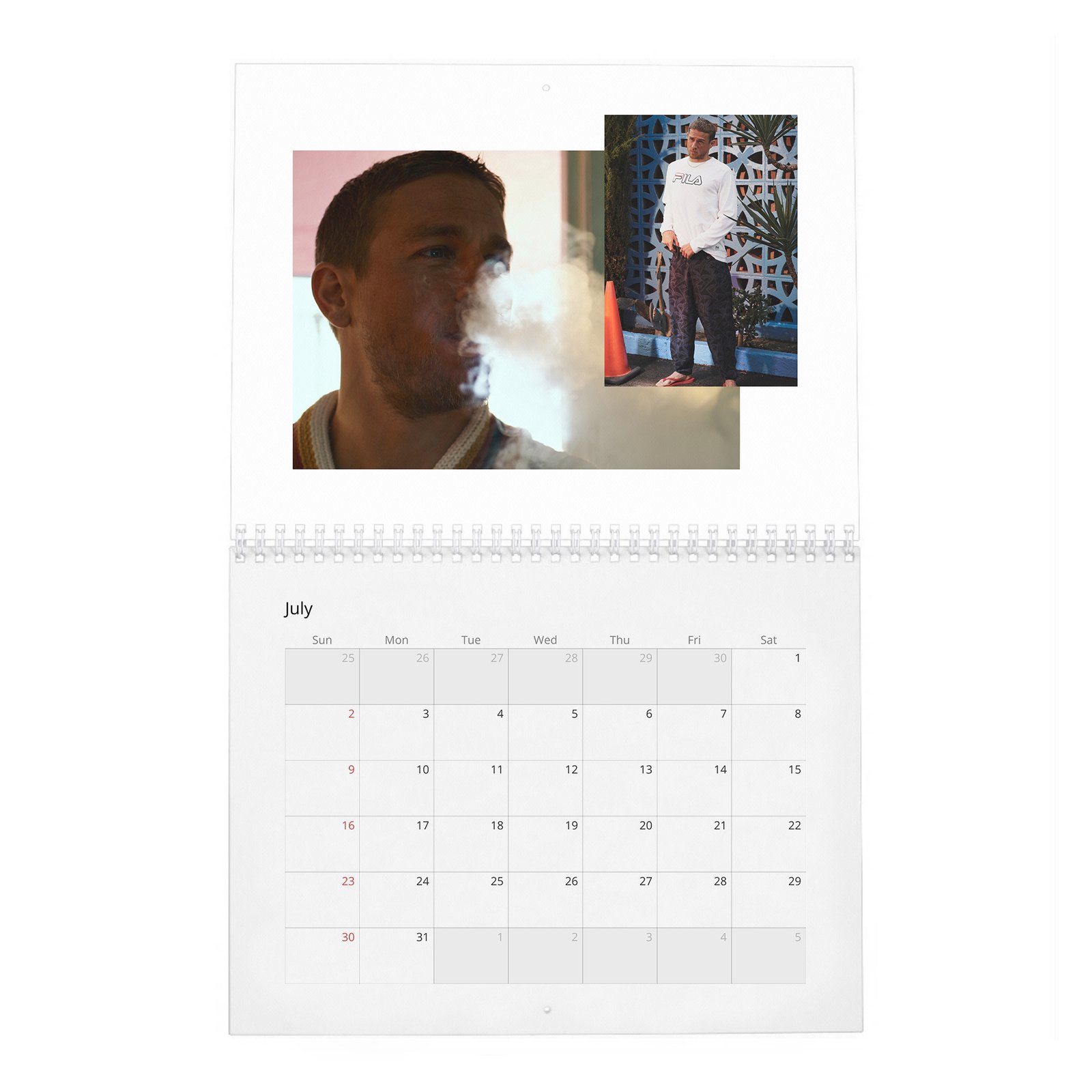 07 Charlie Hunnam - Hunkiest Moments 2027 Wall Calendar
