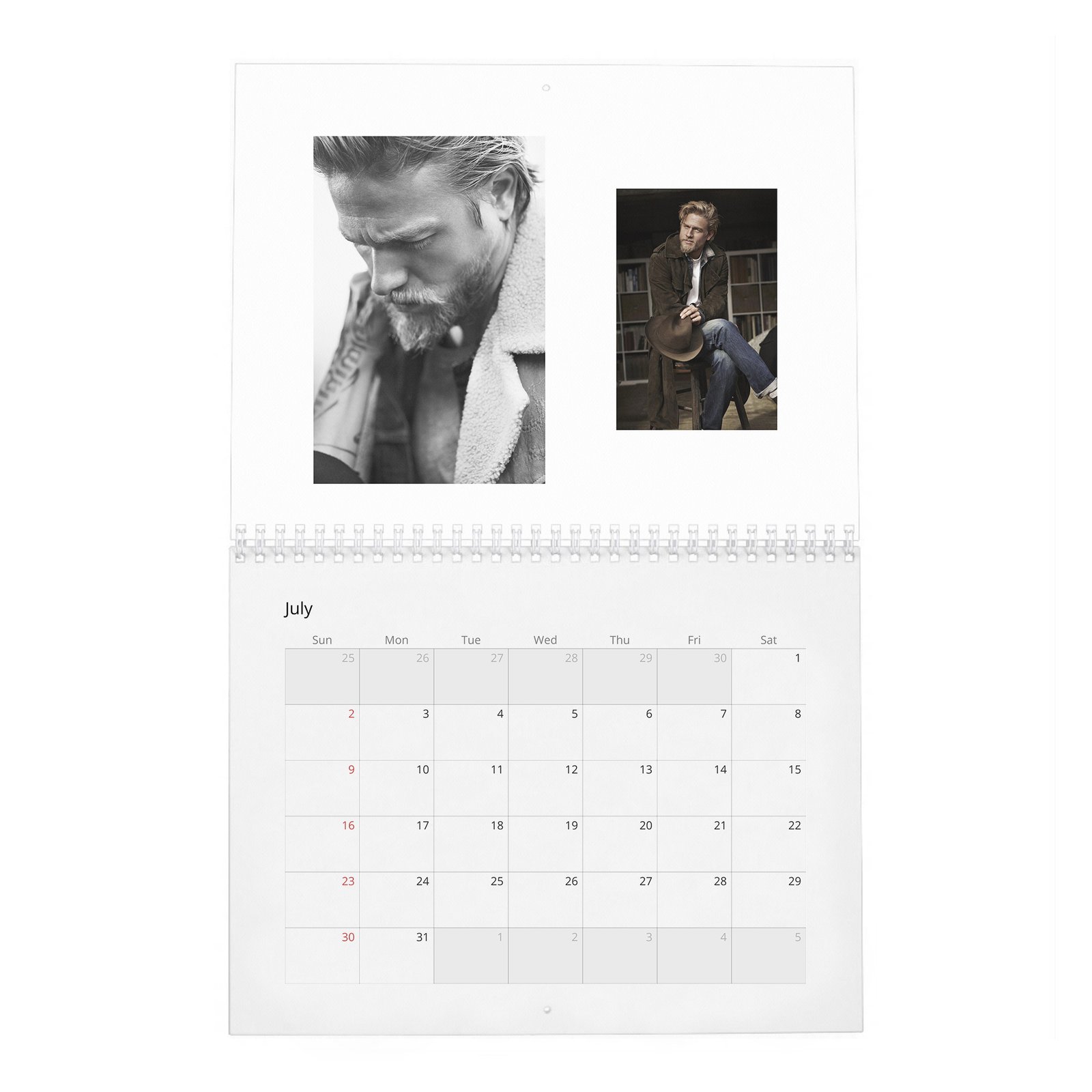07 Charlie Hunnam - Man Of The World 2027 Wall Calendar