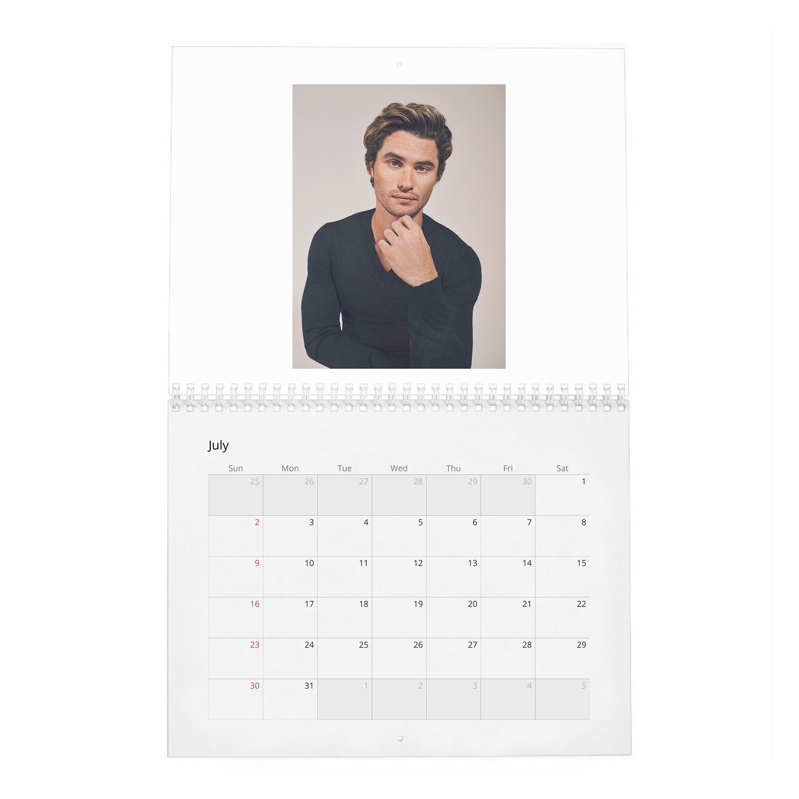 Chase Stokes - Living In The Moment 2027 Wall Calendar