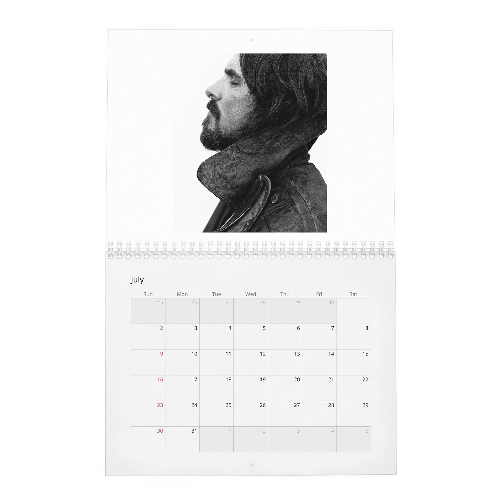07 Christian Bale - Up Close With 2027 Wall Calendar