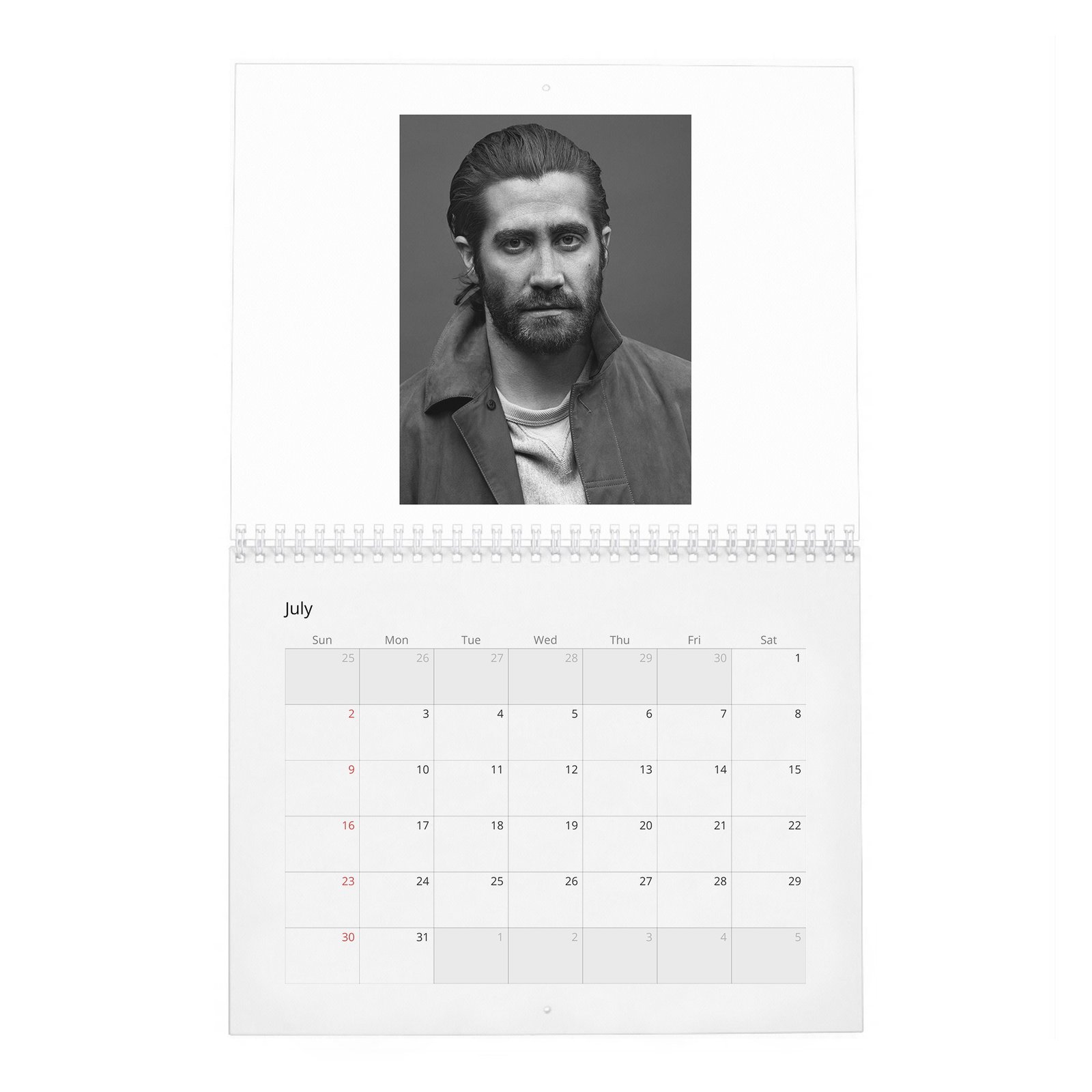 07 Jake Gyllenhaal - Man Of The World 2027 Wall Calendar