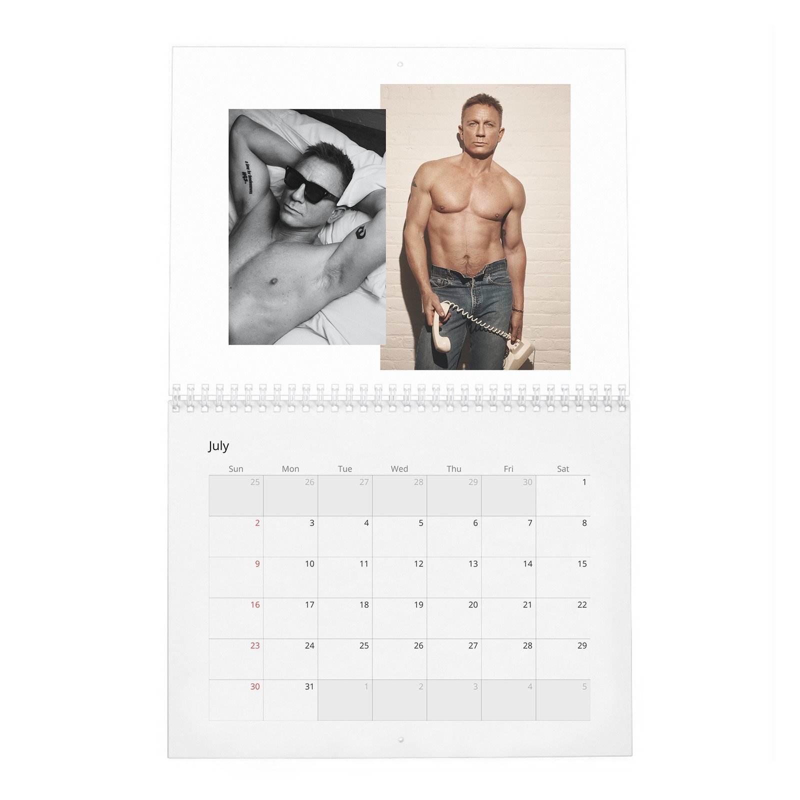07 Daniel Craig - Heart Of An Assassin 2027 Wall Calendar