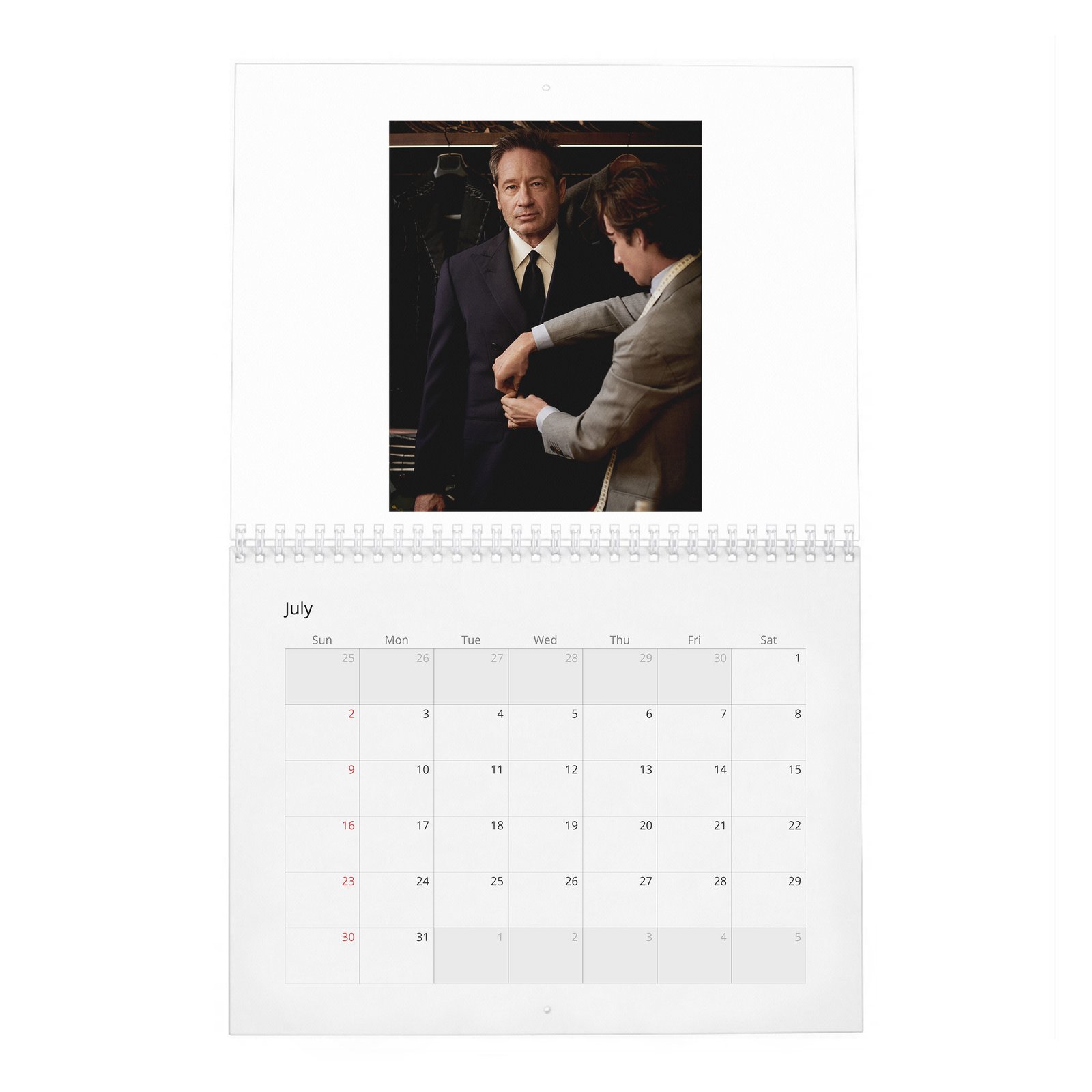 David Duchovny - Weekend In The Life 2027 Wall Calendar