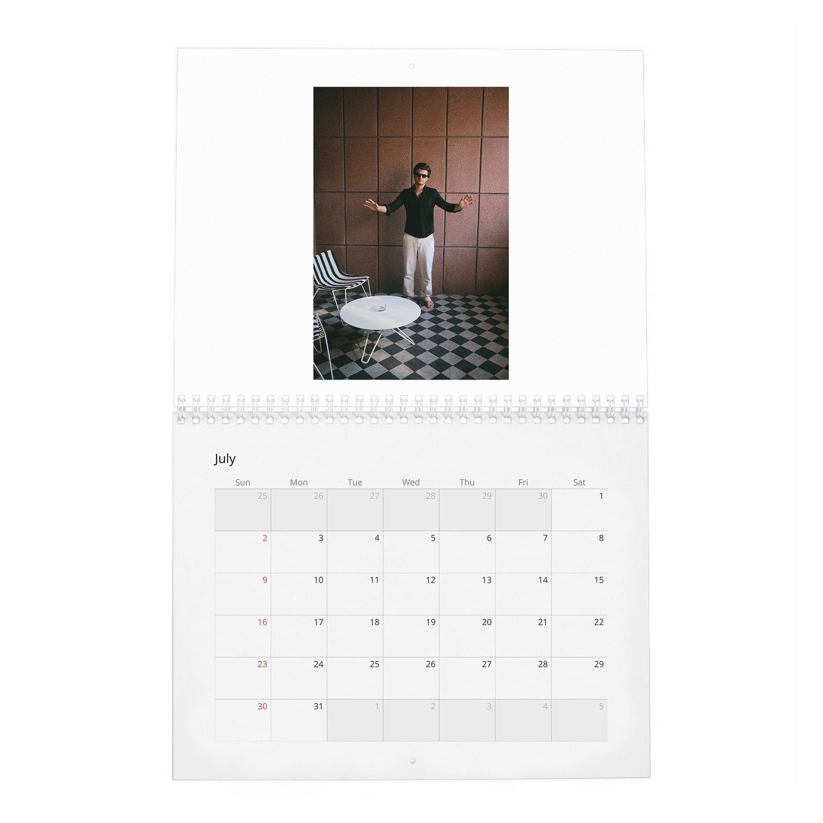 07 Joe Keery - Turning Expectations 2027 Wall Calendar