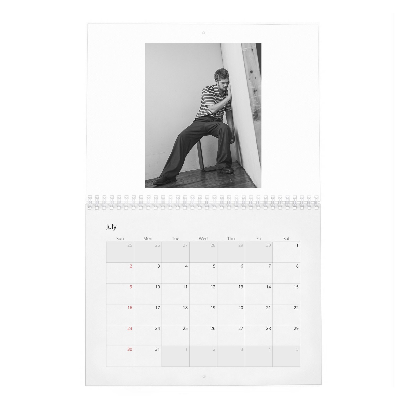 07 Finn Jones - Laterals 2027 Wall Calendar