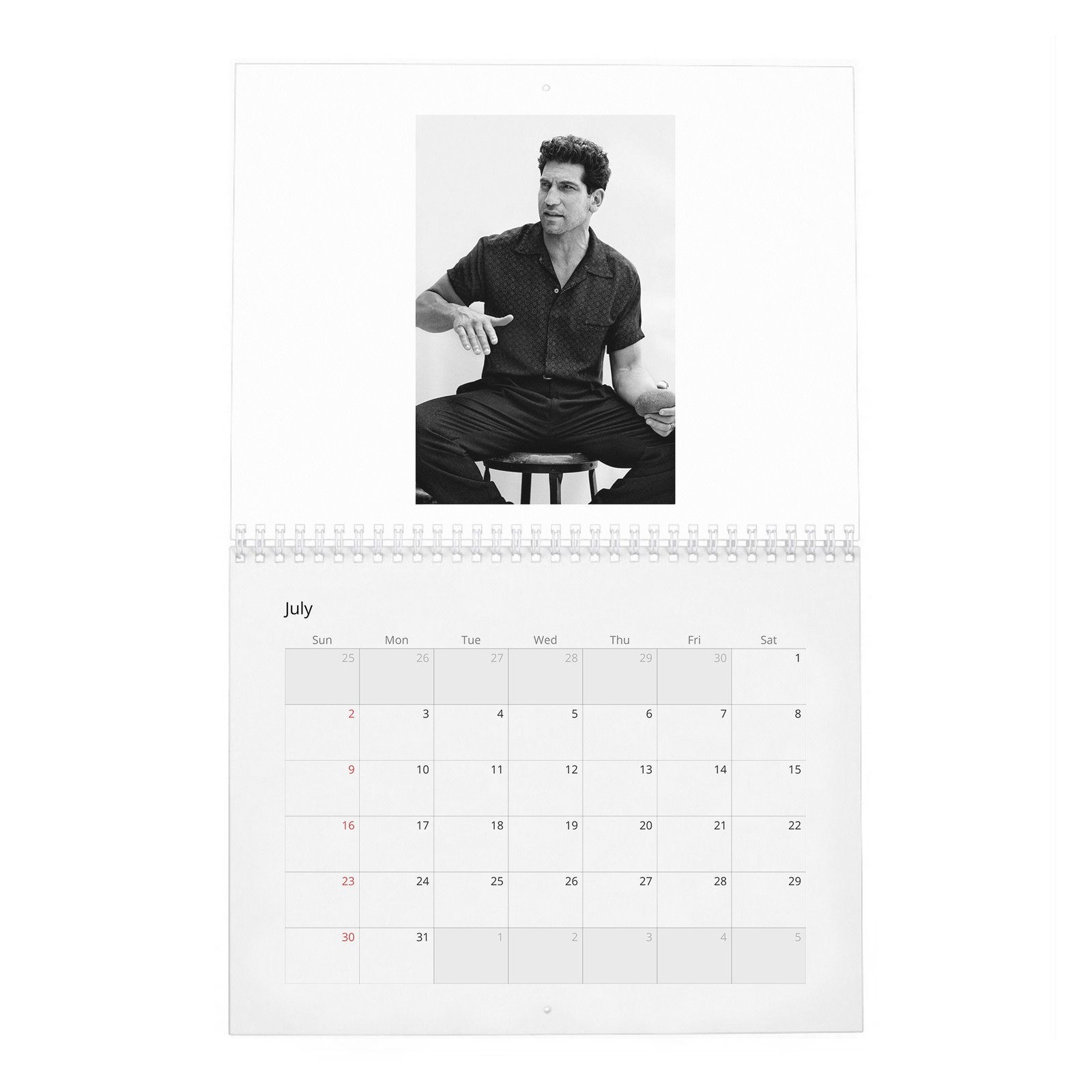 07 Jon Bernthal - Man On Fire 2027 Wall Calendar