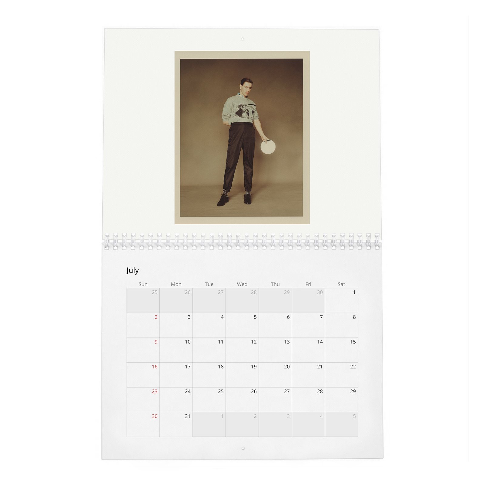 07 Harris Dickinson - Playing With Light 2027 Wall Calendar