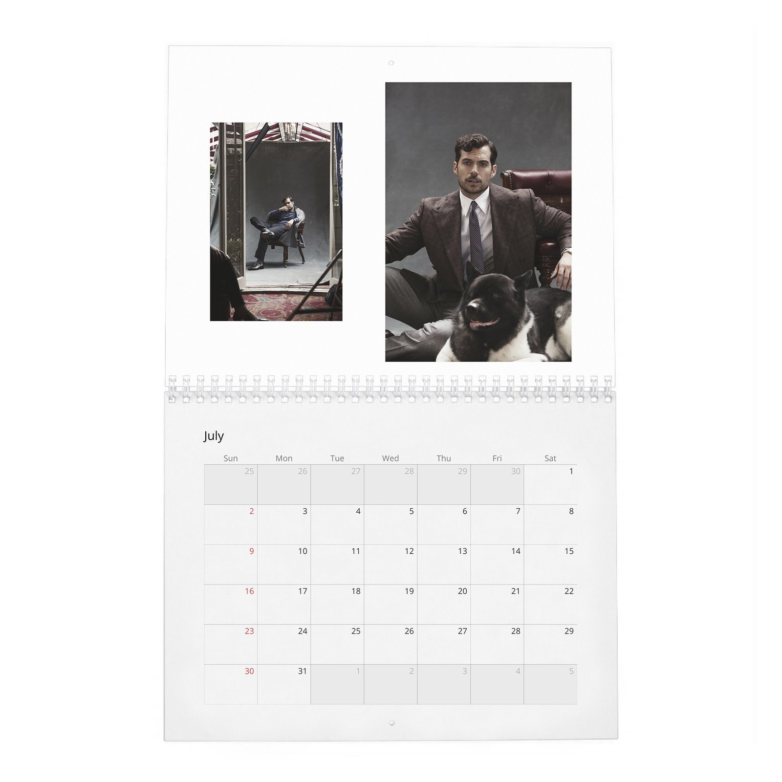 07 Henry Cavill - Poetic Justice 2027 Wall Calendar