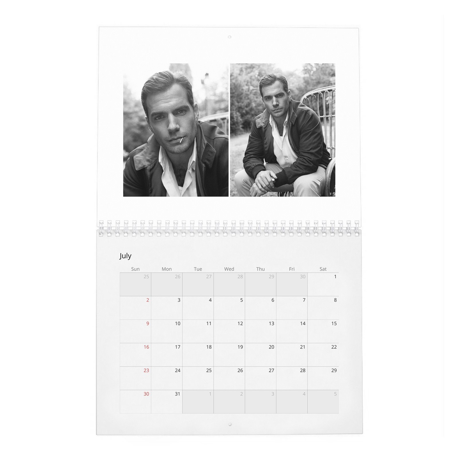 07 Henry Cavill - The Real Power Player 2027 Wall Calendar
