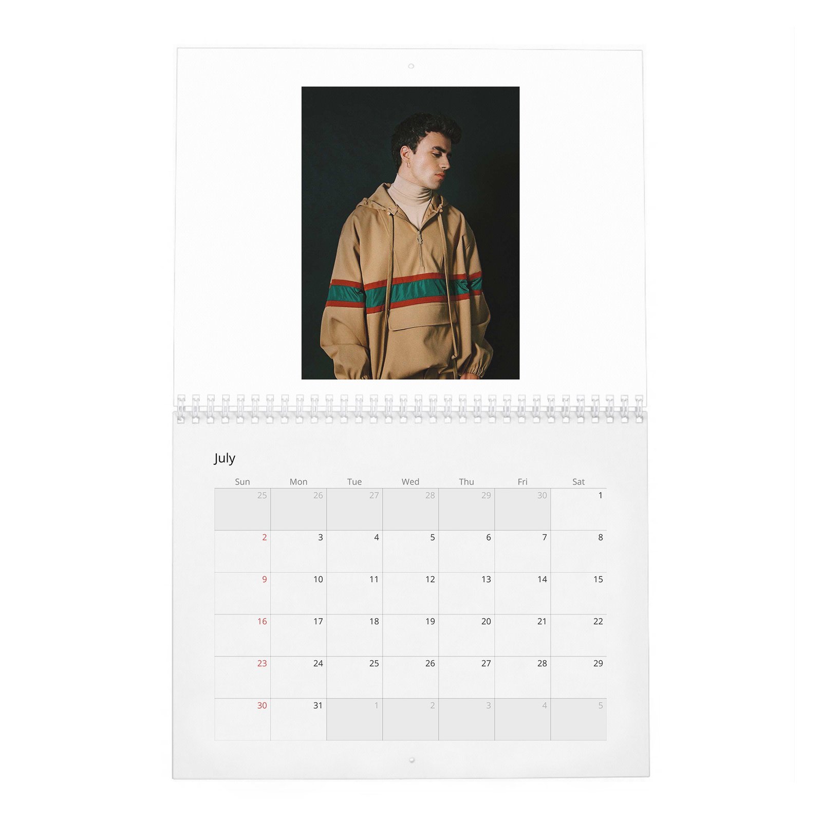 Itzan Escamilla - The Cold And Impenetrable Face 2027 Wall Calendar