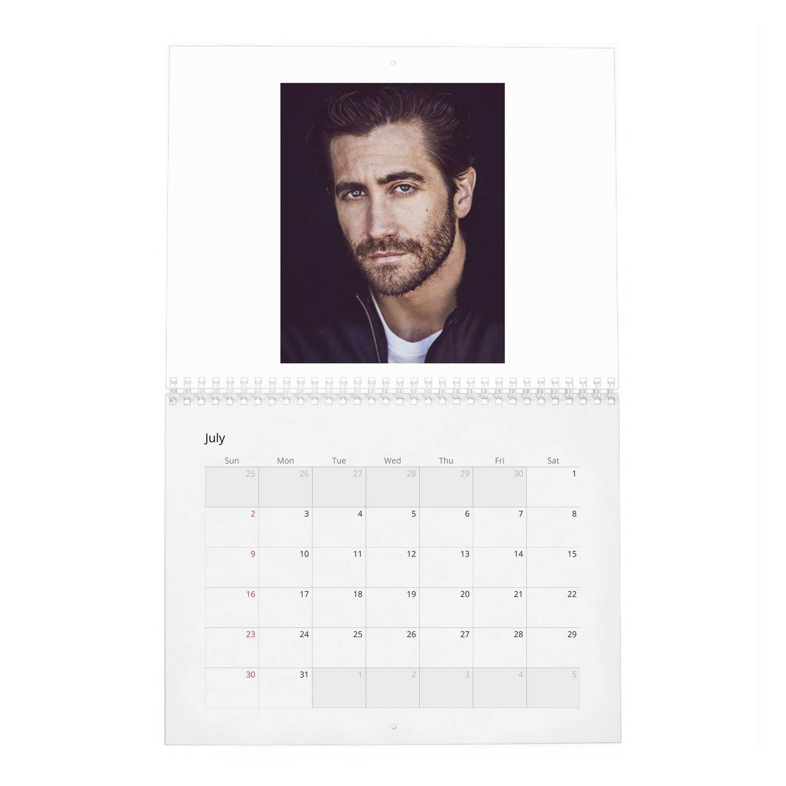 07 Jake Gyllenhaal - The A-List's Hippest Player 2027 Wall Calendar