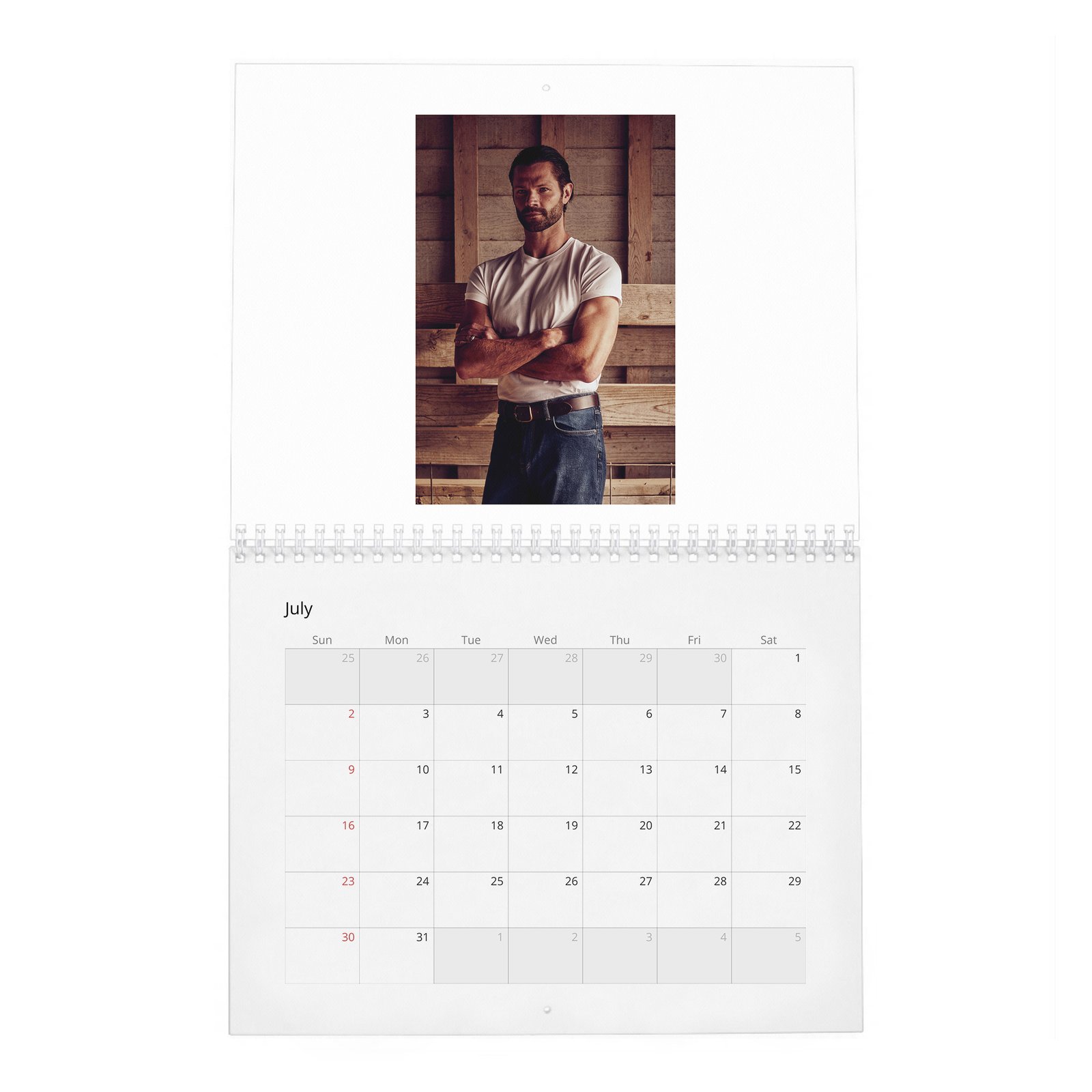 07 Jared Padalecki - The New Texas Ranger 2027 Wall Calendar