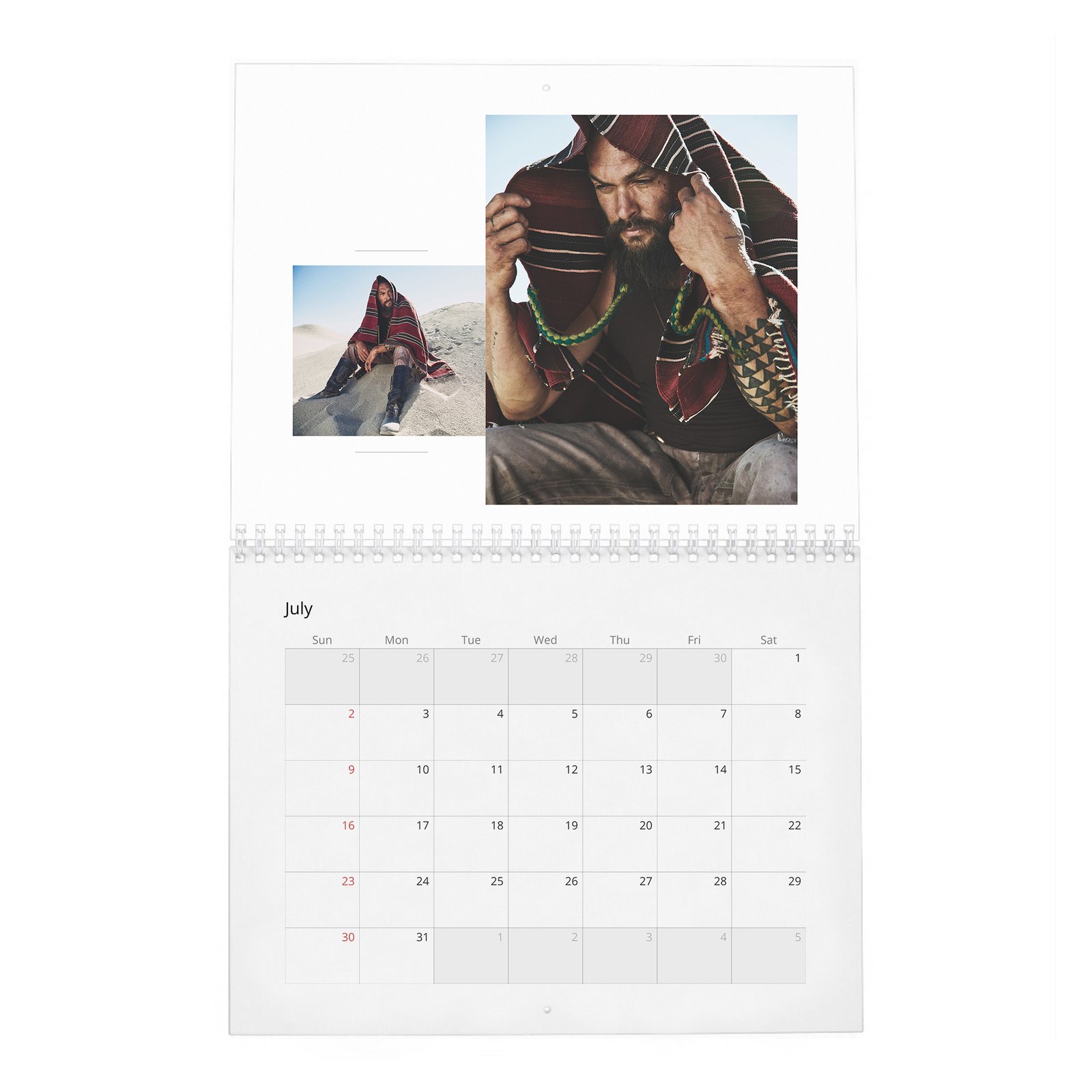 07 Jason Momoa - A New Hero Is Born 2027 Wall Calendar