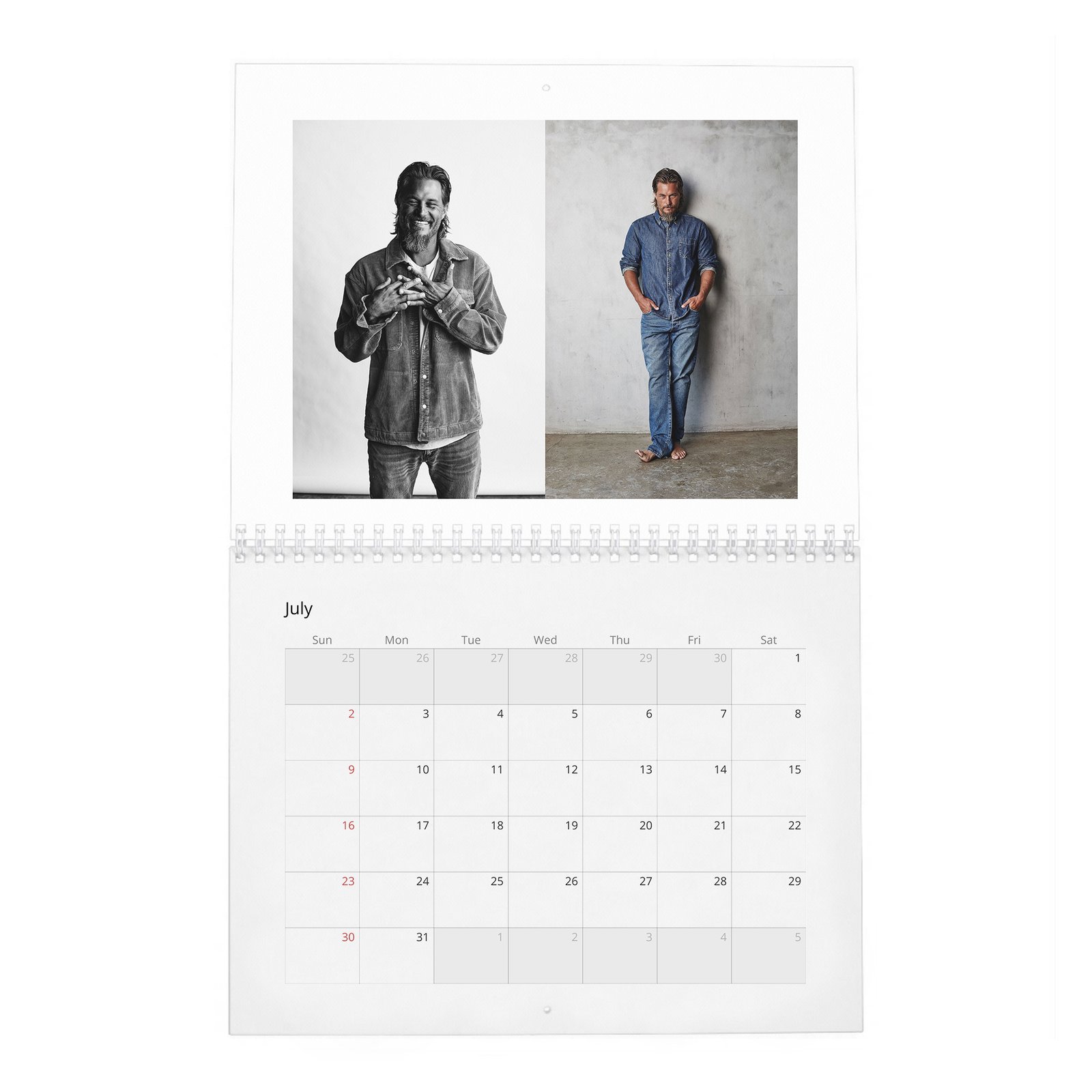 07 Travis Fimmel - Go Back To The Land 2027 Wall Calendar