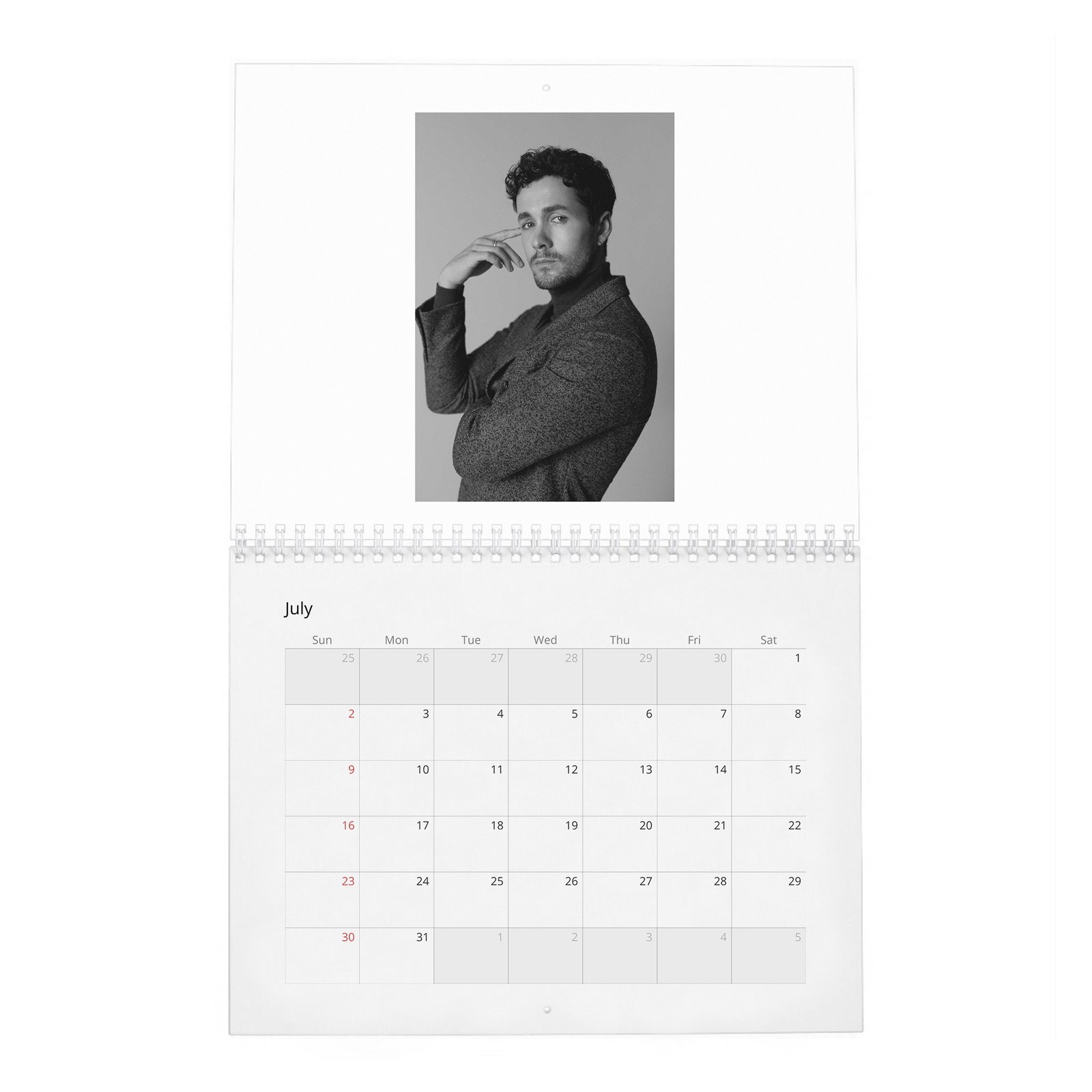 07 Jonah Hauer-King - Leading Lights 2027 Wall Calendar