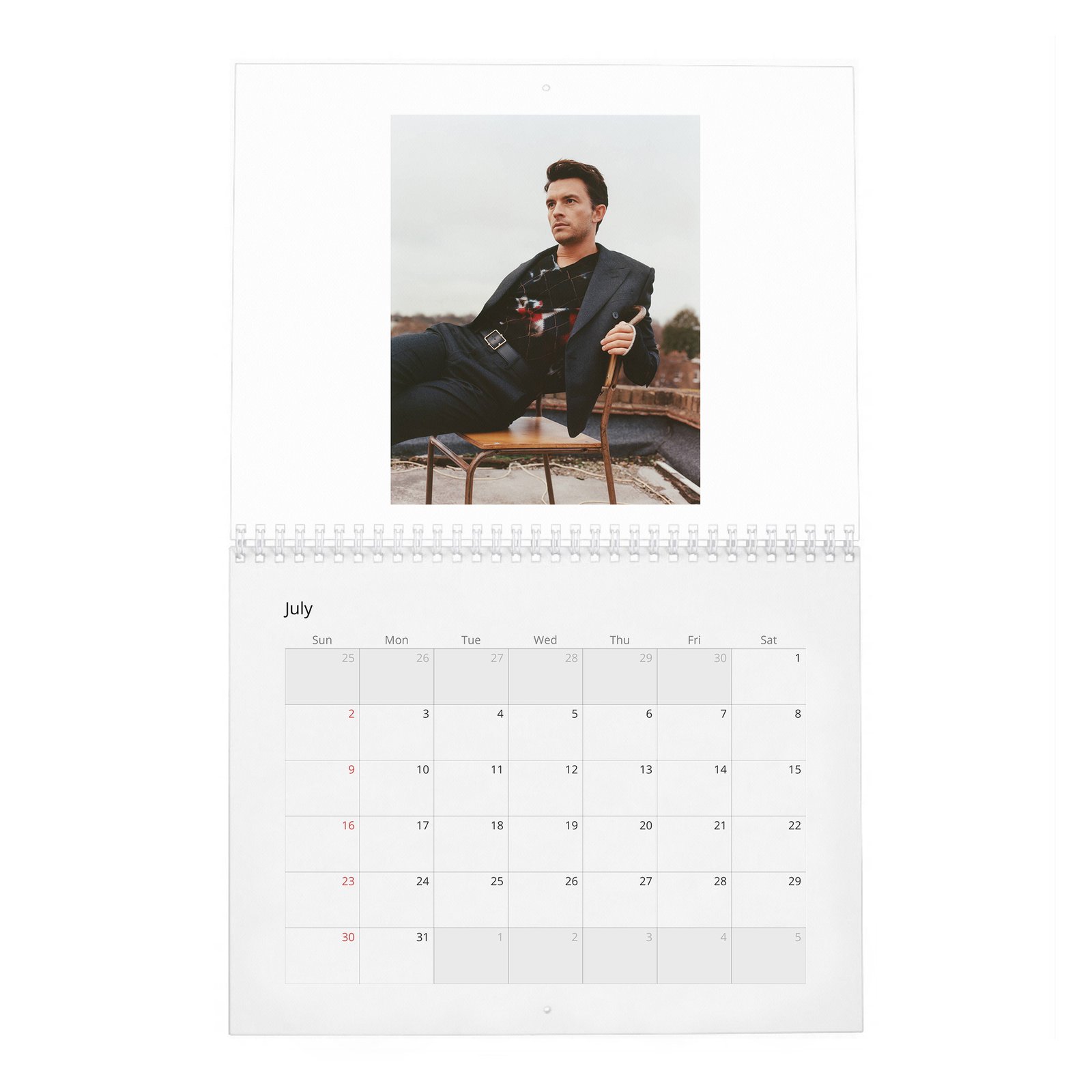 Jonathan Bailey - Becoming A Leading Man 2027 Wall Calendar