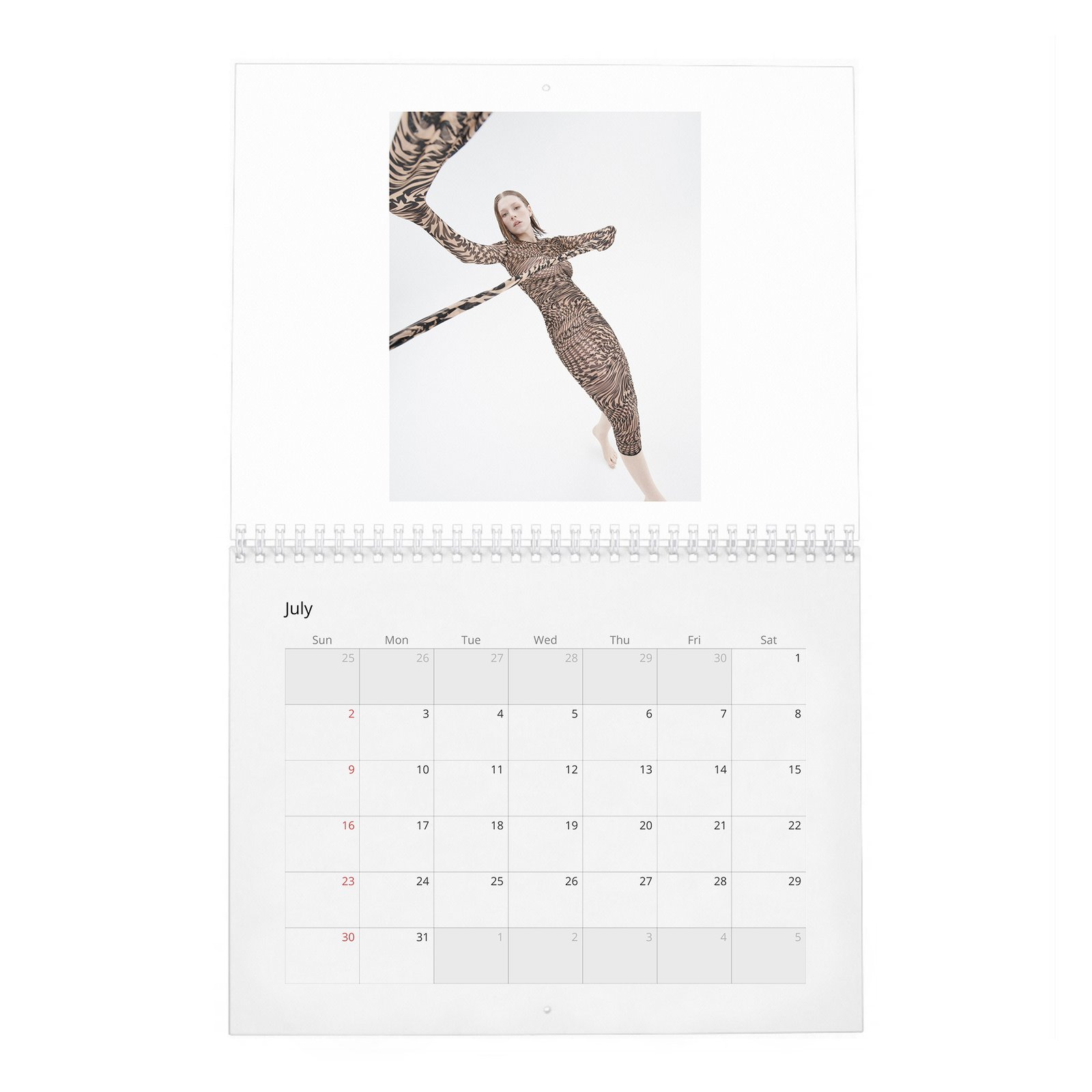 07 (2) Hunter Schafer - Leaning In 2027 Wall Calendar