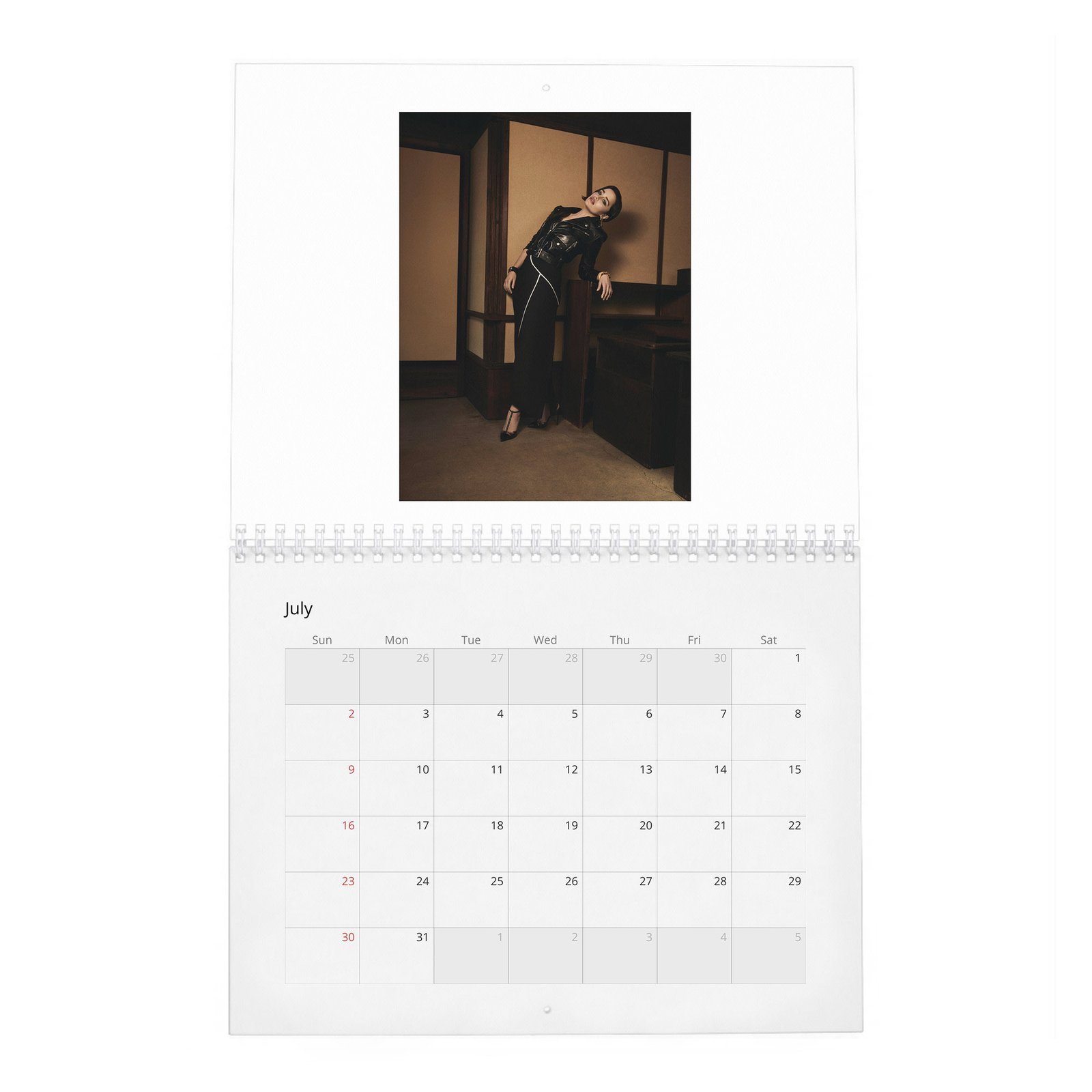 07 (2) Emilia Clarke - Flaunt 2027 Wall Calendar