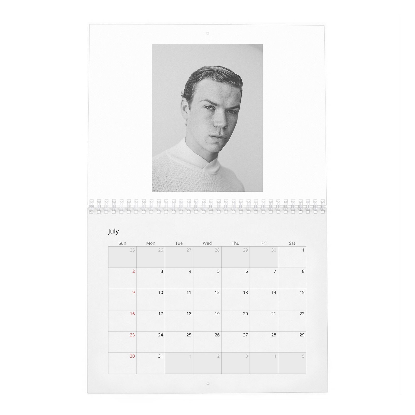 07 Will Poulter - Laterals 2027 Wall Calendar