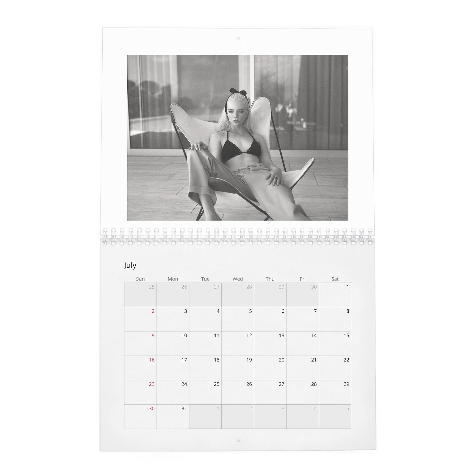 07 Anya Taylor-Joy - Falling In Love 2027 Wall Calendar