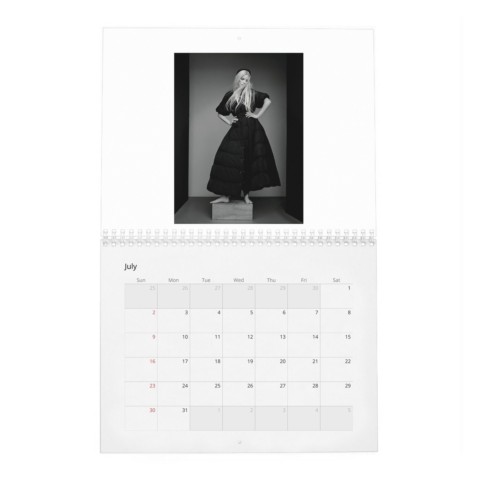 07 Anya Taylor-Joy - Platinum Queen 2027 Wall Calendar