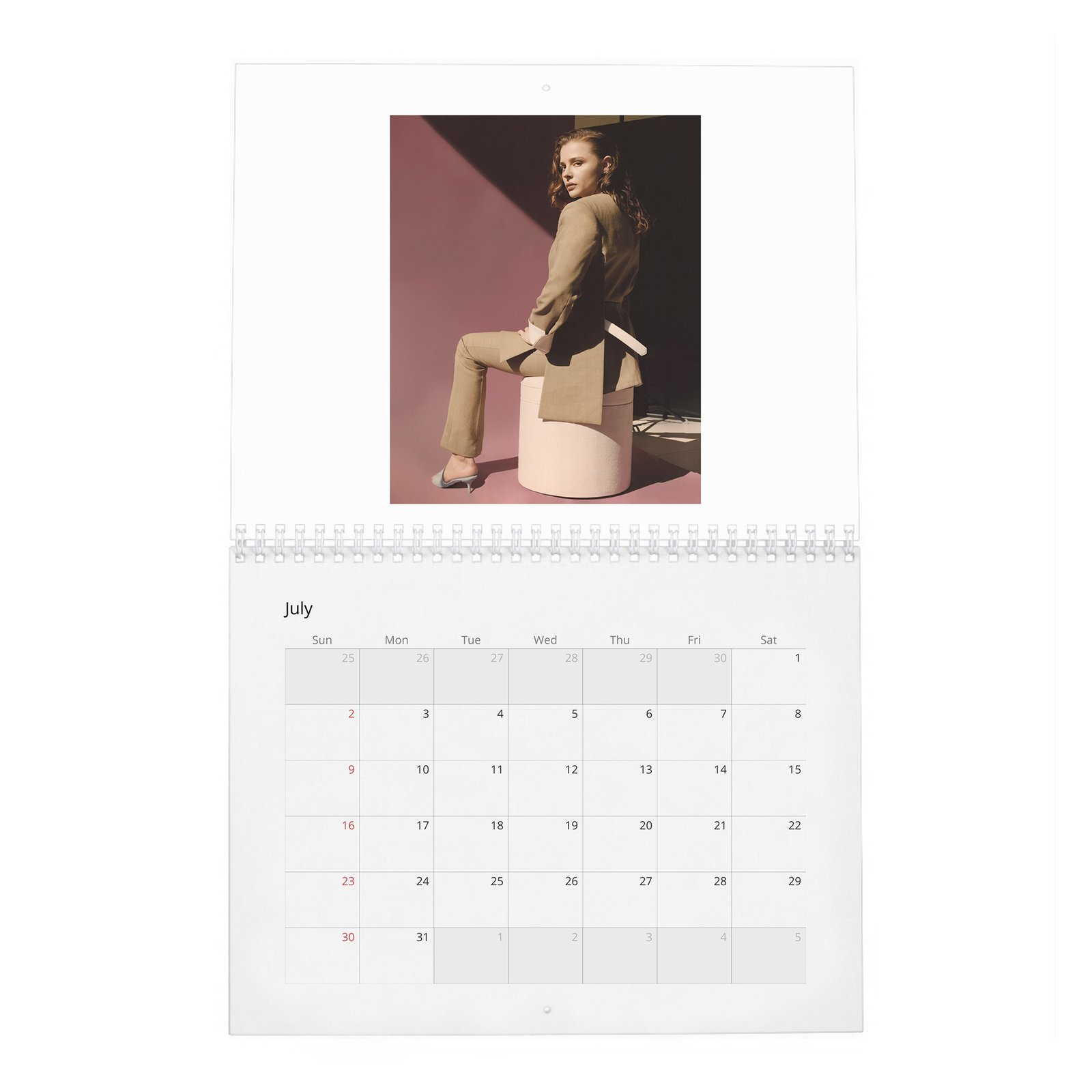 07 Chloe Grace Moretz - Wonderland 2027 Wall Calendar