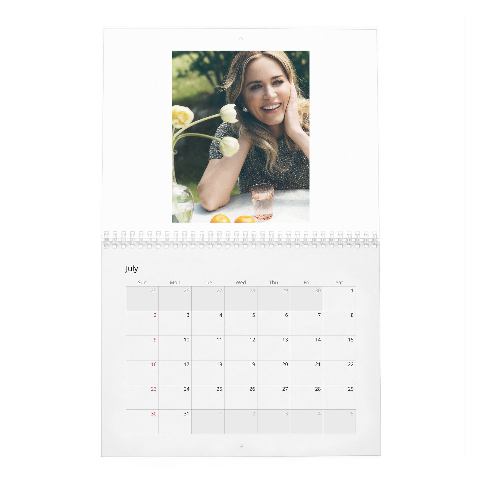 07 Emily Blunt - In Full Bloom 2027 Wall Calendar