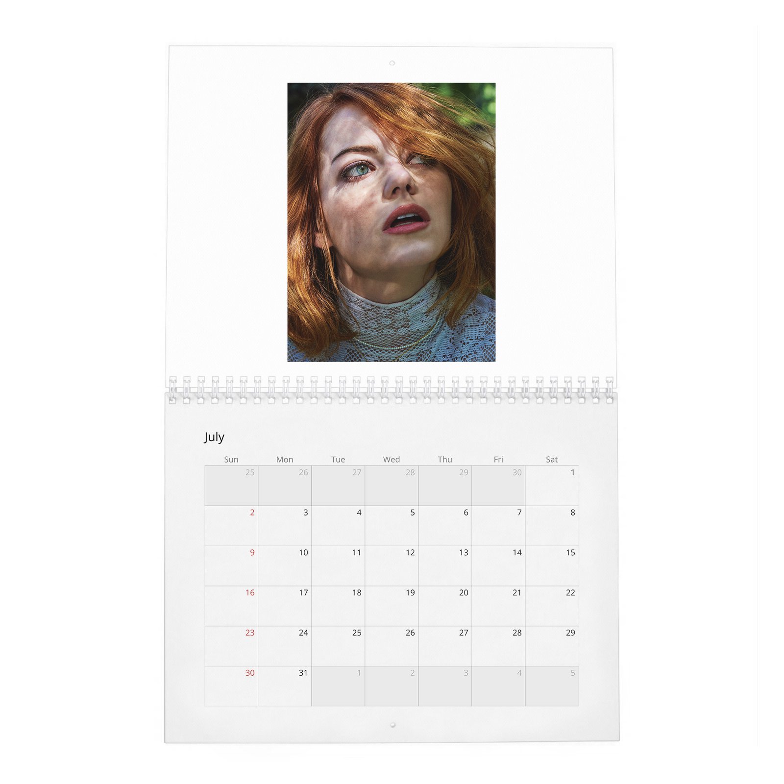 07 Emma Stone - Interview 2027 Wall Calendar