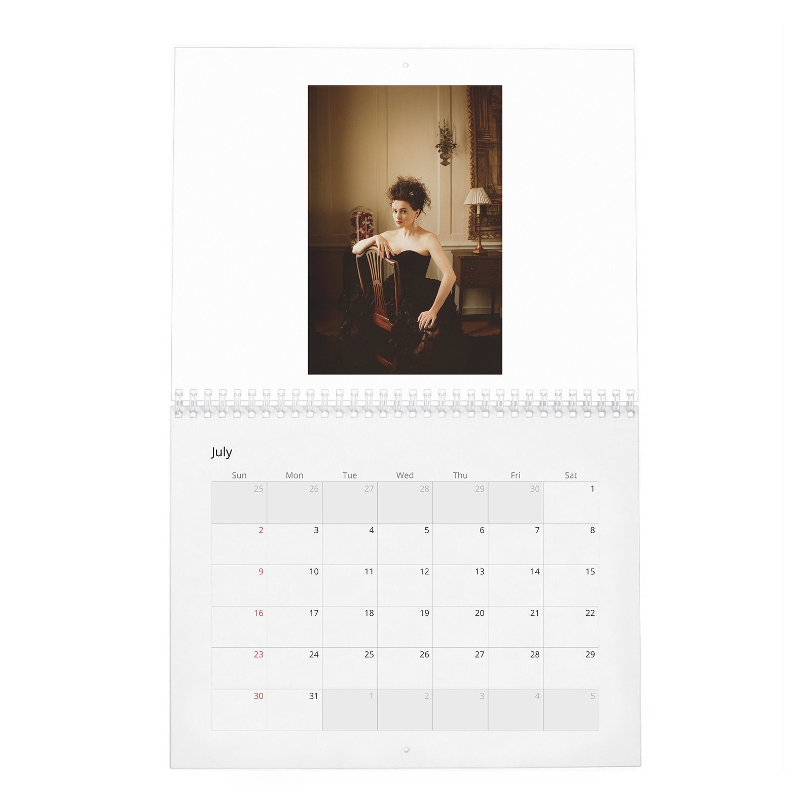 07 Helena Bonham Carter - Queen Of Wonderland 2027 Wall Calendar