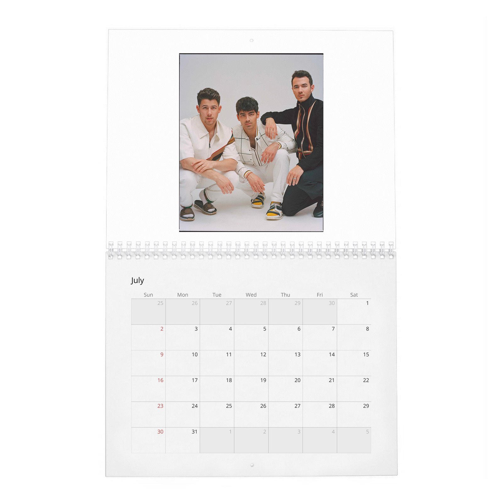 07 Jonas Brothers - Wonderland 2027 Wall Calendar