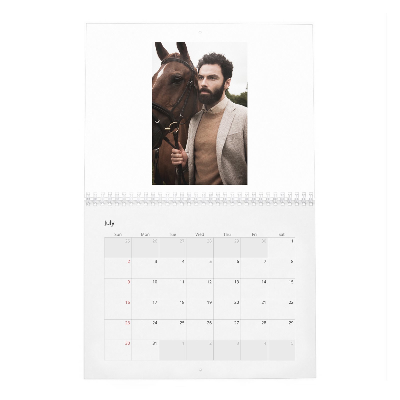 07 Aidan Turner - Encore 2027 Wall Calendar
