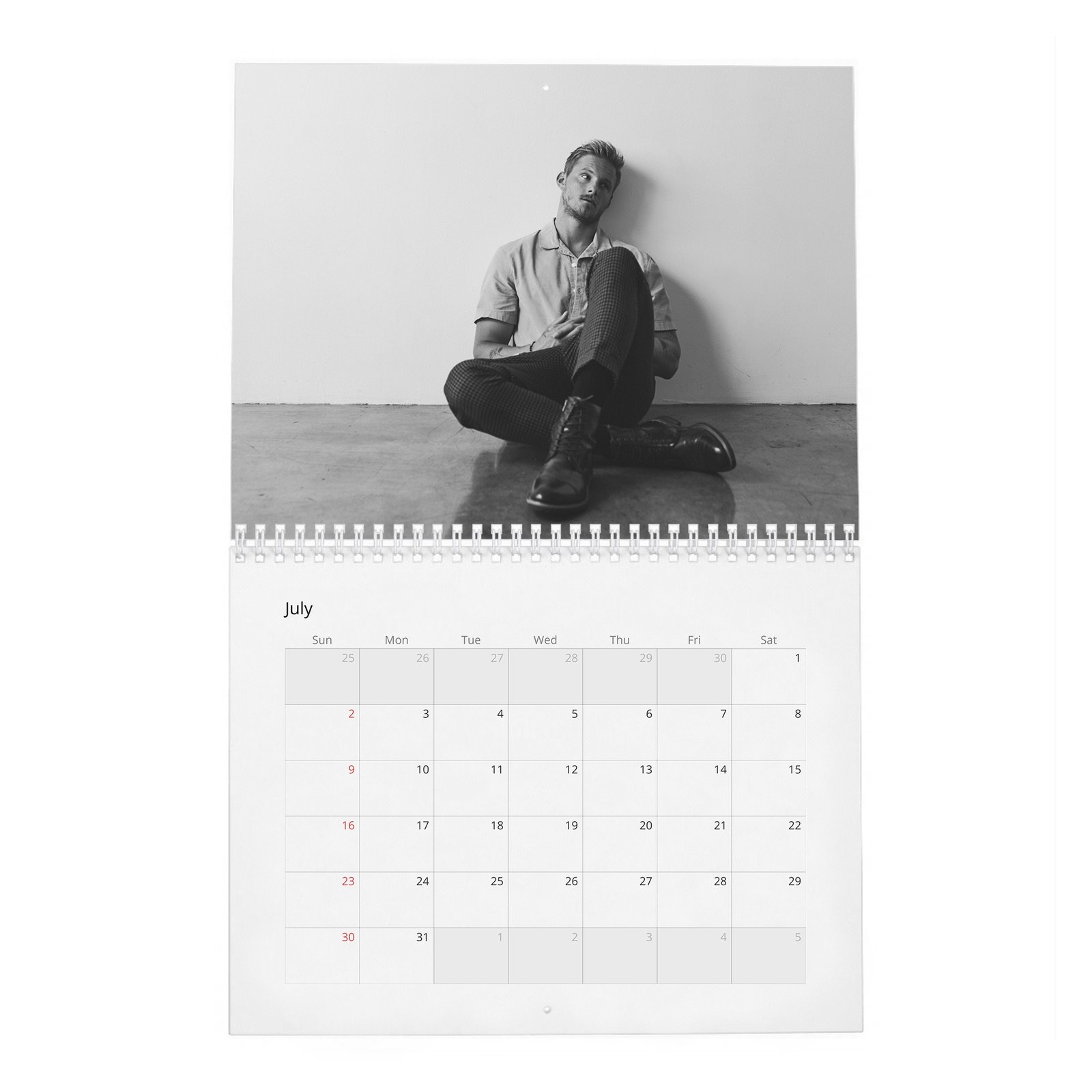 07 Alexander Ludwig - Lucky In Love 2027 Wall Calendar